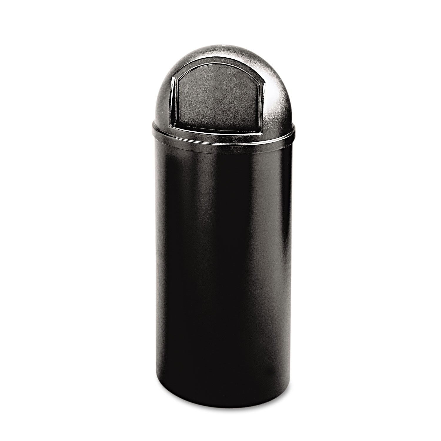 Marshal Classic Container, 25 gal, Plastic, Black -