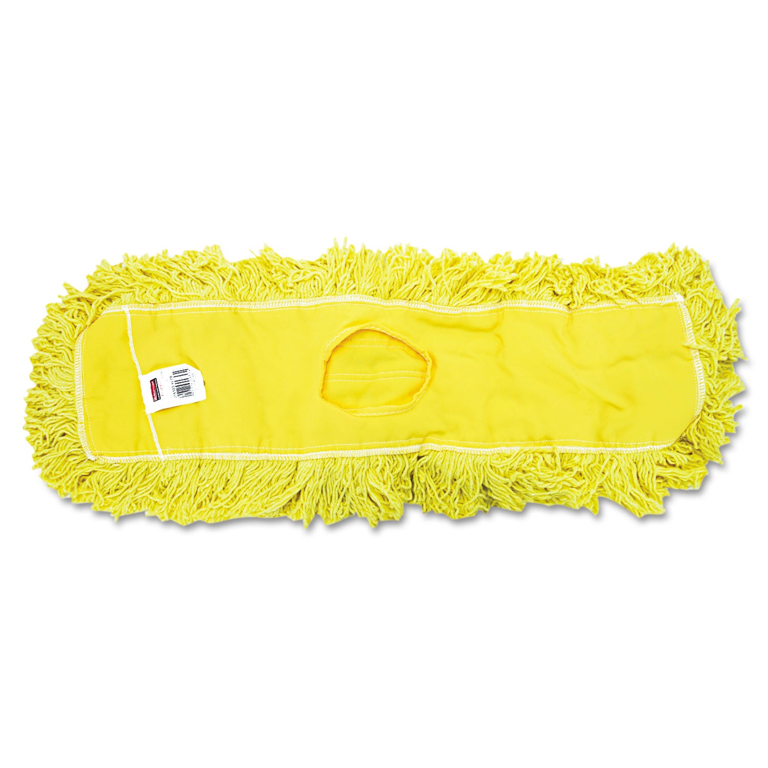 Trapper Commercial Dust Mop, Looped-end Launderable, 5" x 24", Yellow -