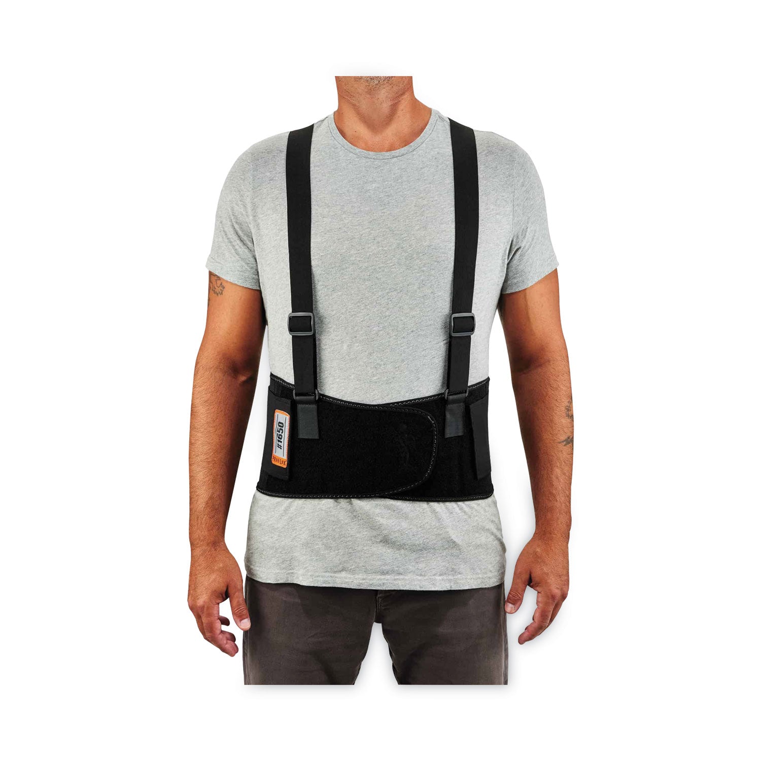 ProFlex 1650 Economy Elastic Back Support Brace, 3X-Large, 46" to 52" Waist, Black, Ships in 1-3 Business Days -