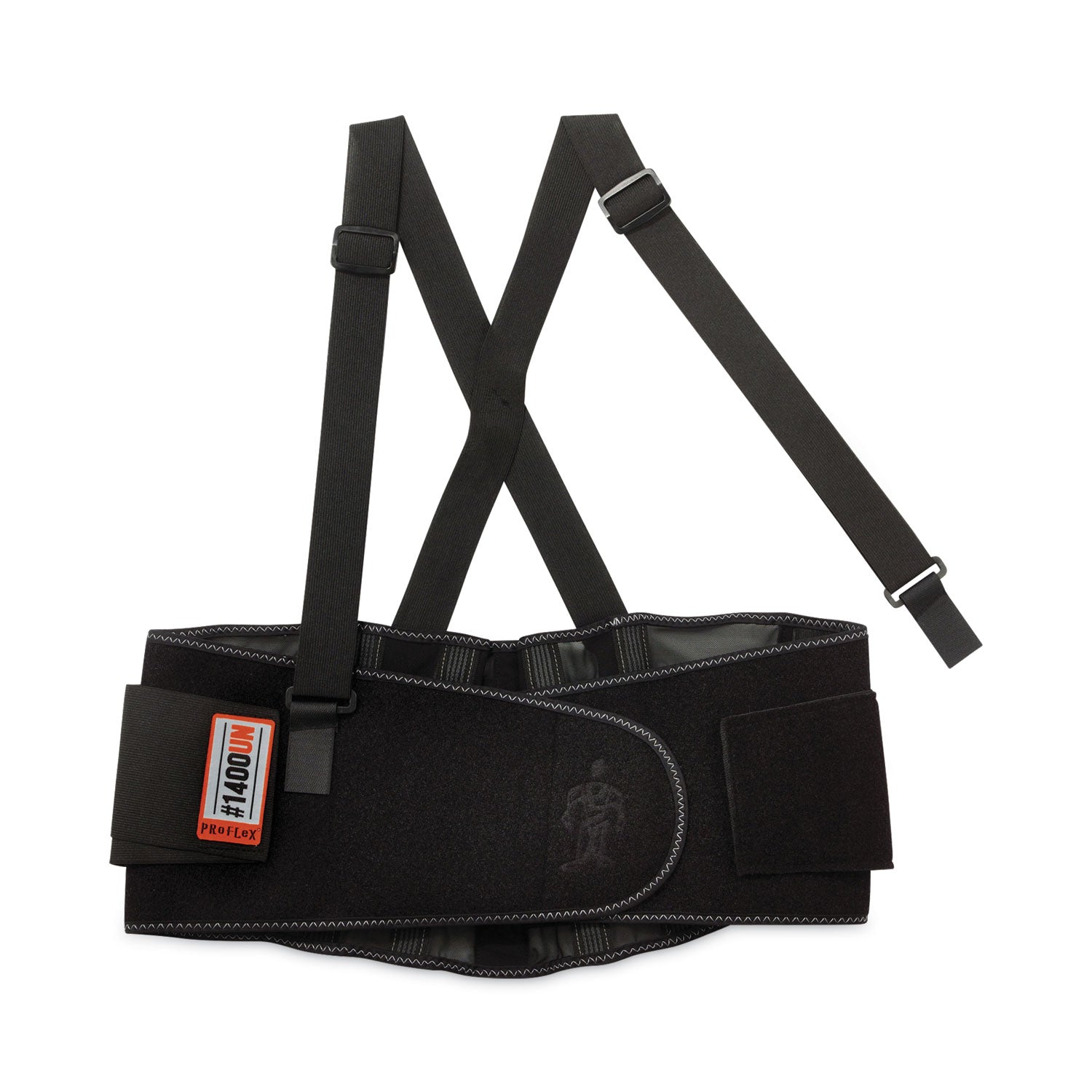 proflex-1400un-universal-size-back-support-brace-one-size-fits-all-25-to-58-waist-black-ships-in-1-3-business-days_ego11400 - 1