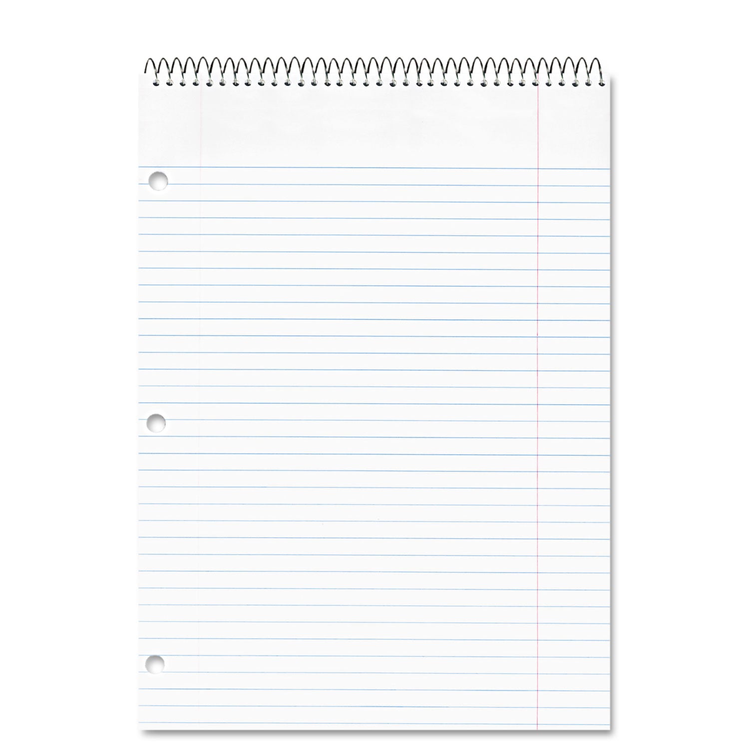 Porta-Desk Wirebound Notepads, Medium/College Rule, Randomly Assorted Cover Colors, 80 White 8.5 x 11.5 Sheets -