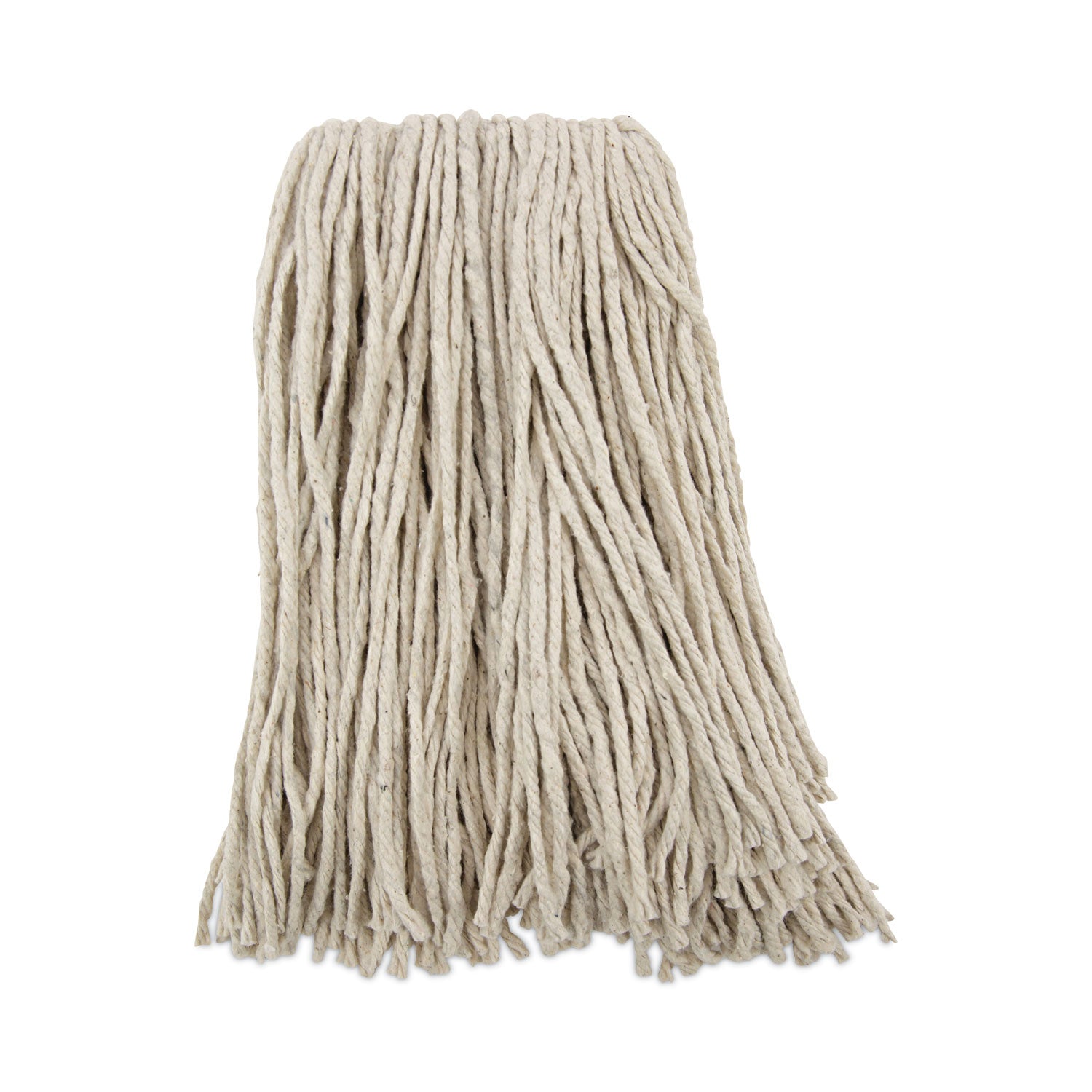 Premium Cut-End Wet Mop Heads, Cotton, 16oz, White, 12/Carton -