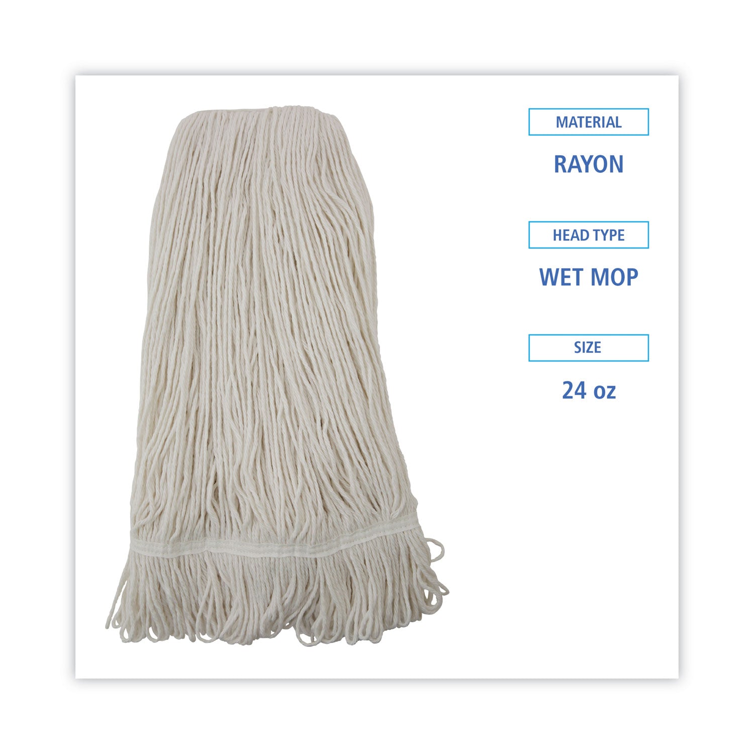 pro-loop-web-tailband-wet-mop-head-rayon-24oz-white-12-carton_bwk424rct - 2