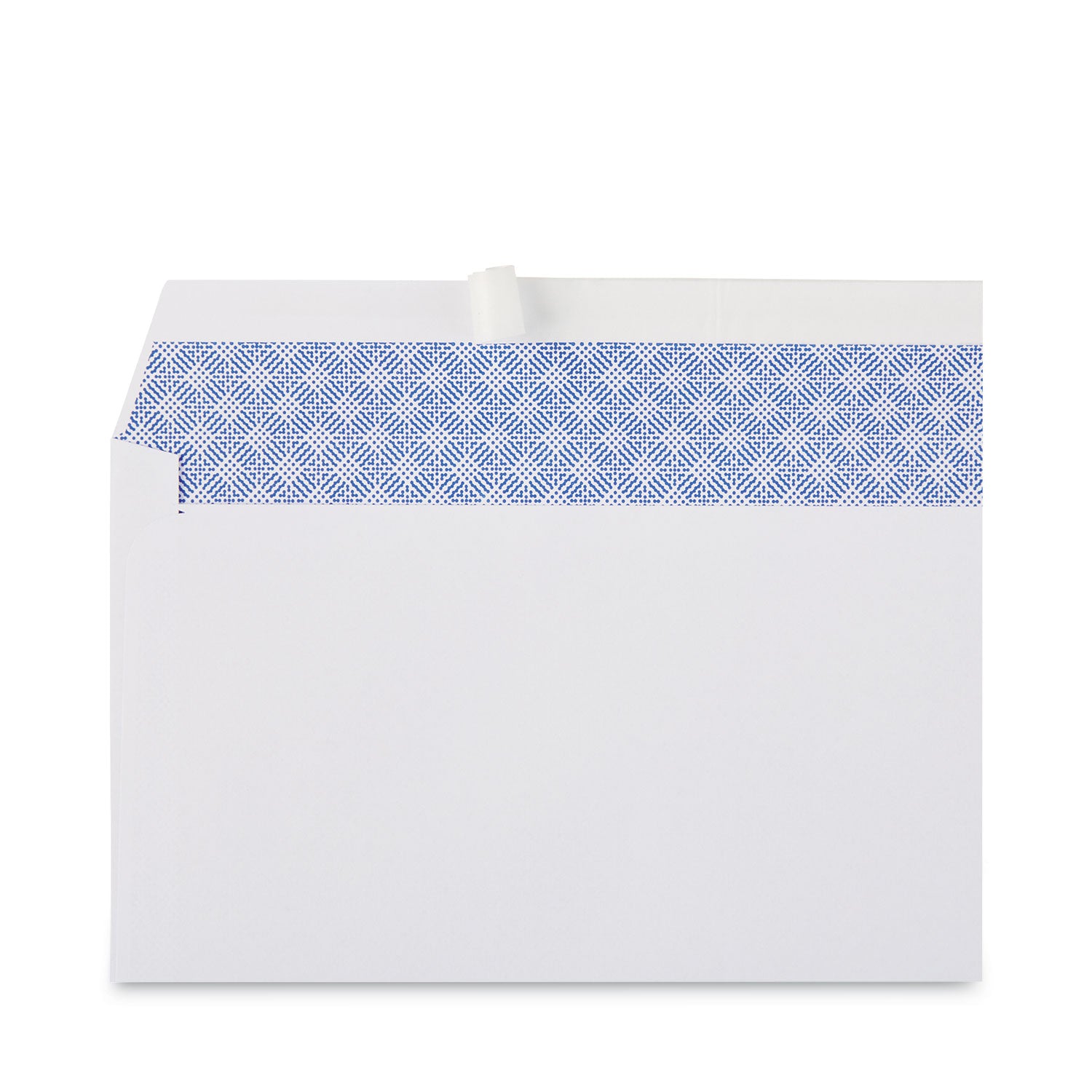 Peel Seal Strip Security Tint Business Envelope, #10, Square Flap, Self-Adhesive Closure, 4.13 x 9.5, White, 100/Box -