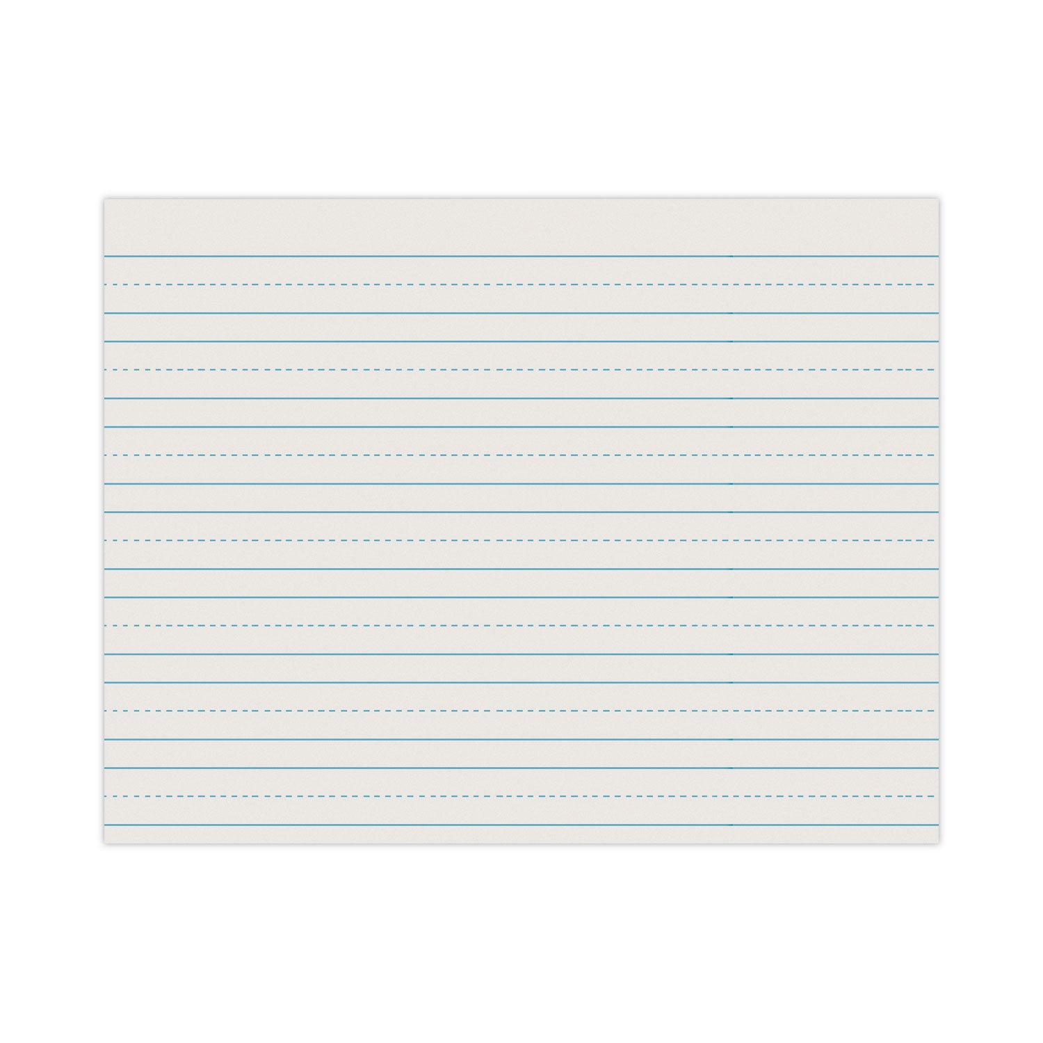 Skip-A-Line Ruled Newsprint Paper, 3/4" Two-Sided Long Rule, 8.5 x 11, 500/Ream -