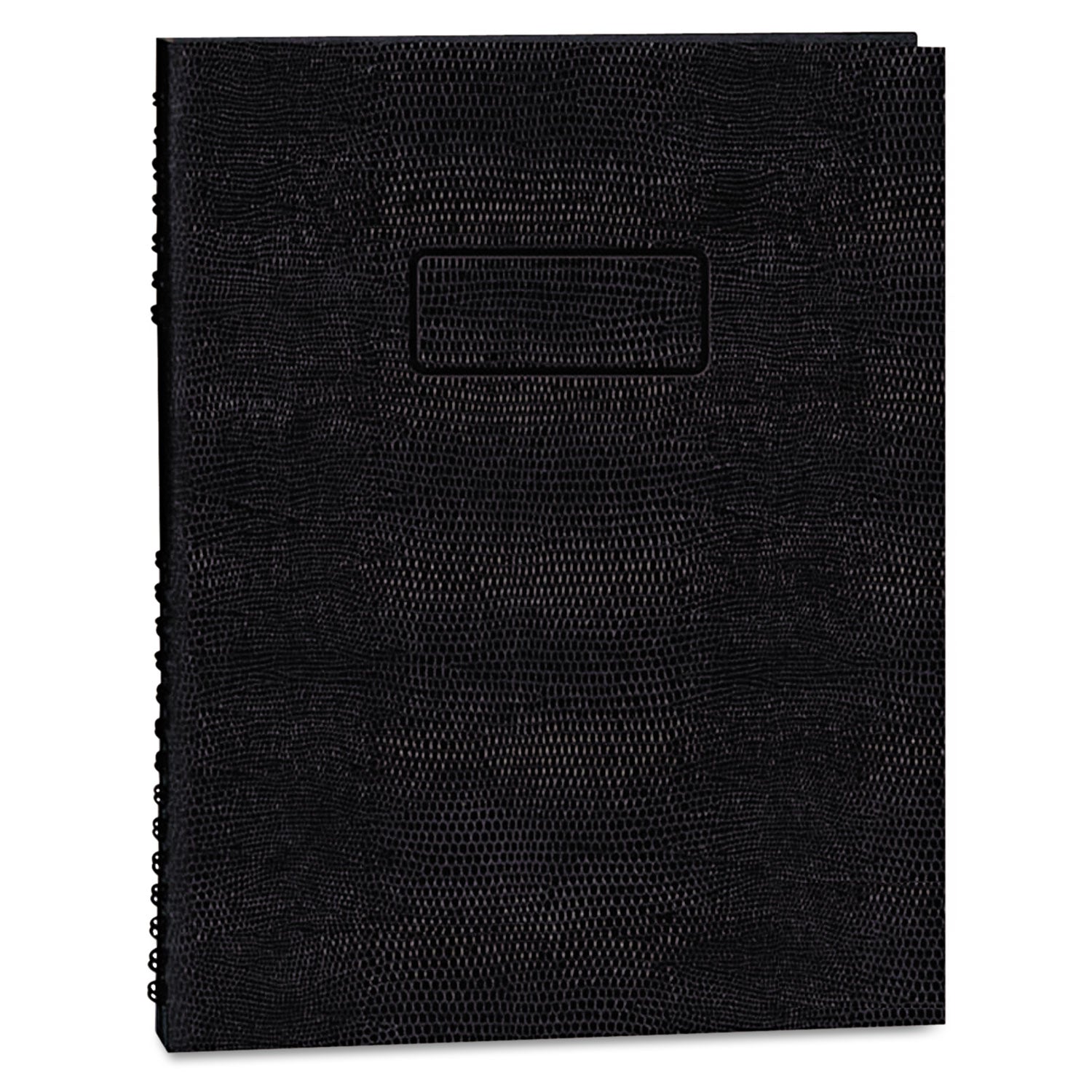 EcoLogix NotePro Executive Notebook, 1-Subject, Medium/College Rule, Black Cover, (100) 11 x 8.5 Sheets -