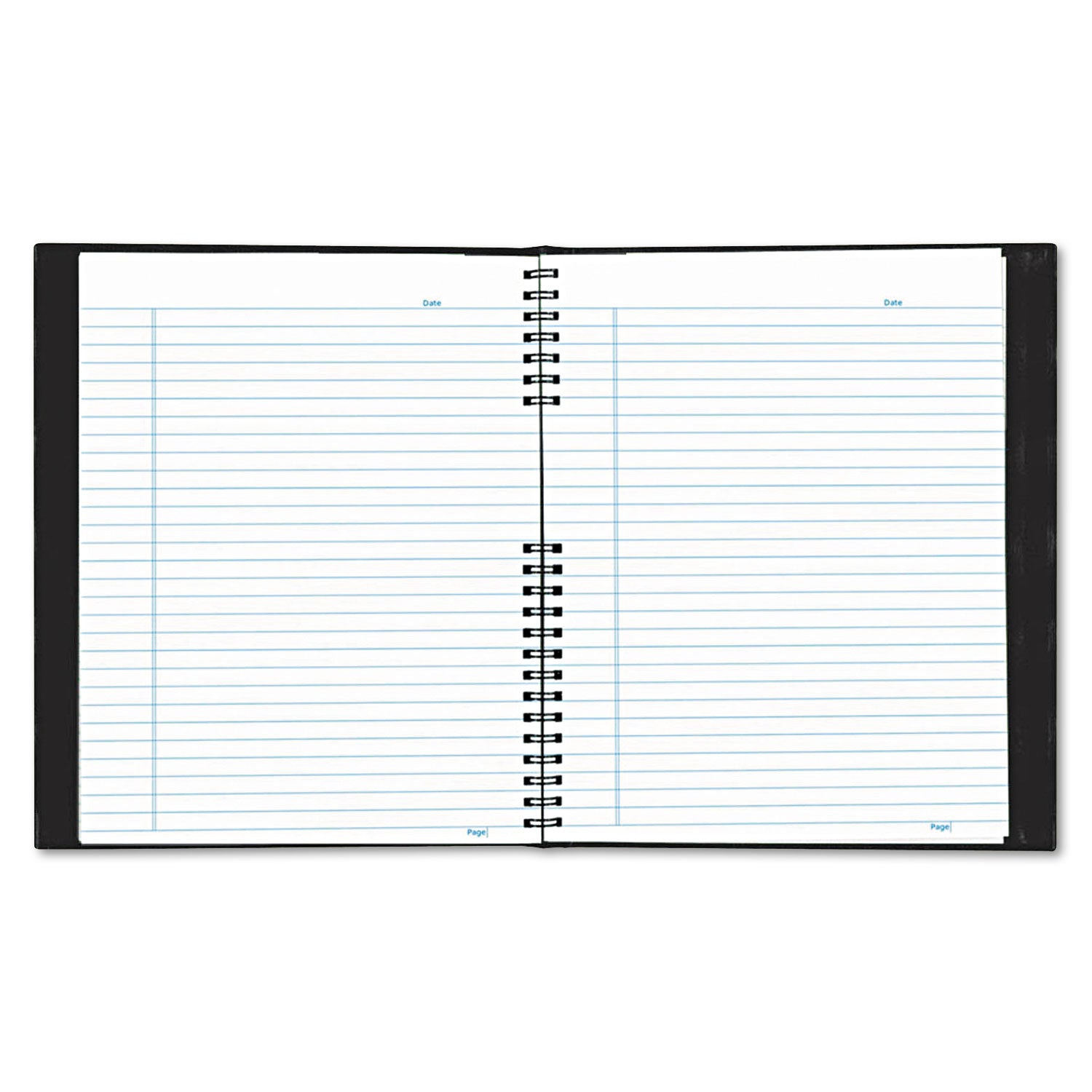 EcoLogix NotePro Executive Notebook, 1-Subject, Medium/College Rule, Black Cover, (100) 11 x 8.5 Sheets -