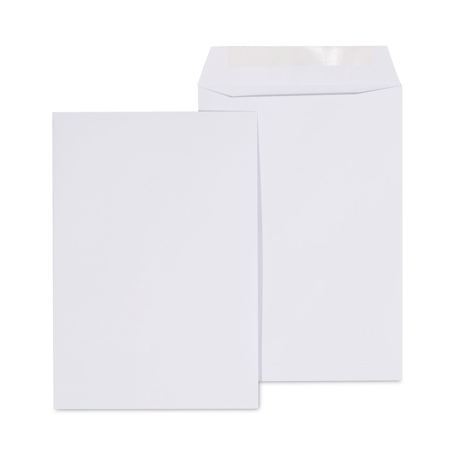 Catalog Envelope, 24 lb Bond Weight Paper, #1 3/4, Square Flap, Gummed Closure, 6.5 x 9.5, White, 500/Box -