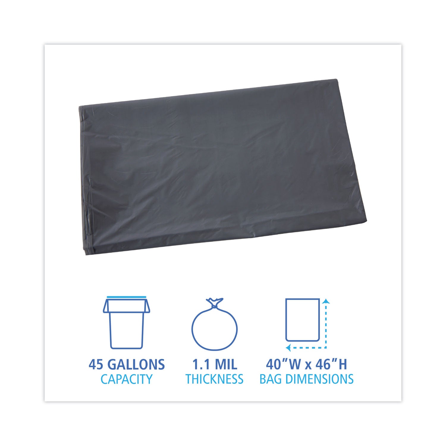 linear-low-density-industrial-can-liners-45-gal-11-mil-40-x-46-gray-100-carton_bwk4046grey - 2