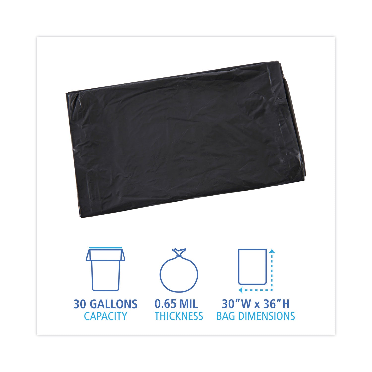 linear-low-density-industrial-can-liners-30-gal-065-mil-30-x-36-black-200-carton_bwkl3036h - 2