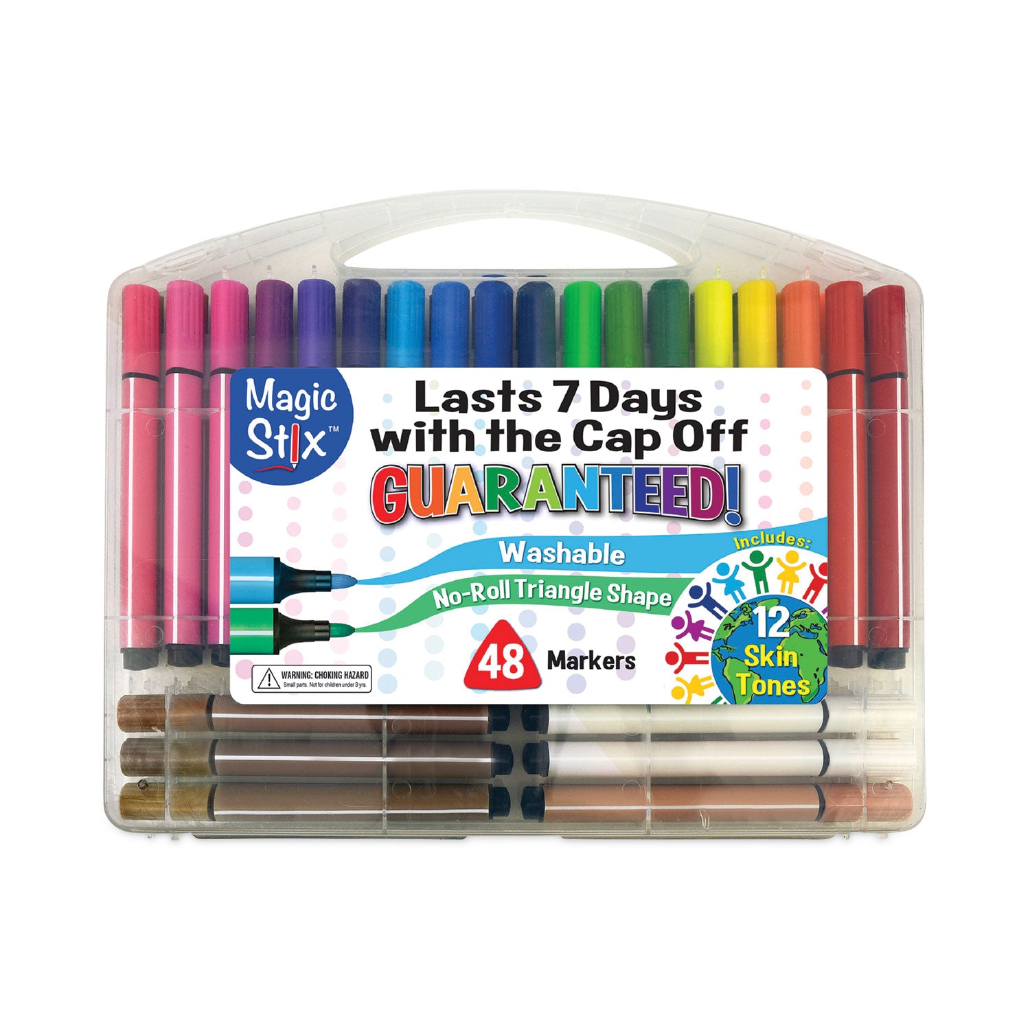 magic-stix-markers-fine-bullet-tip-assorted-colors-48-pack_tpg390 - 1
