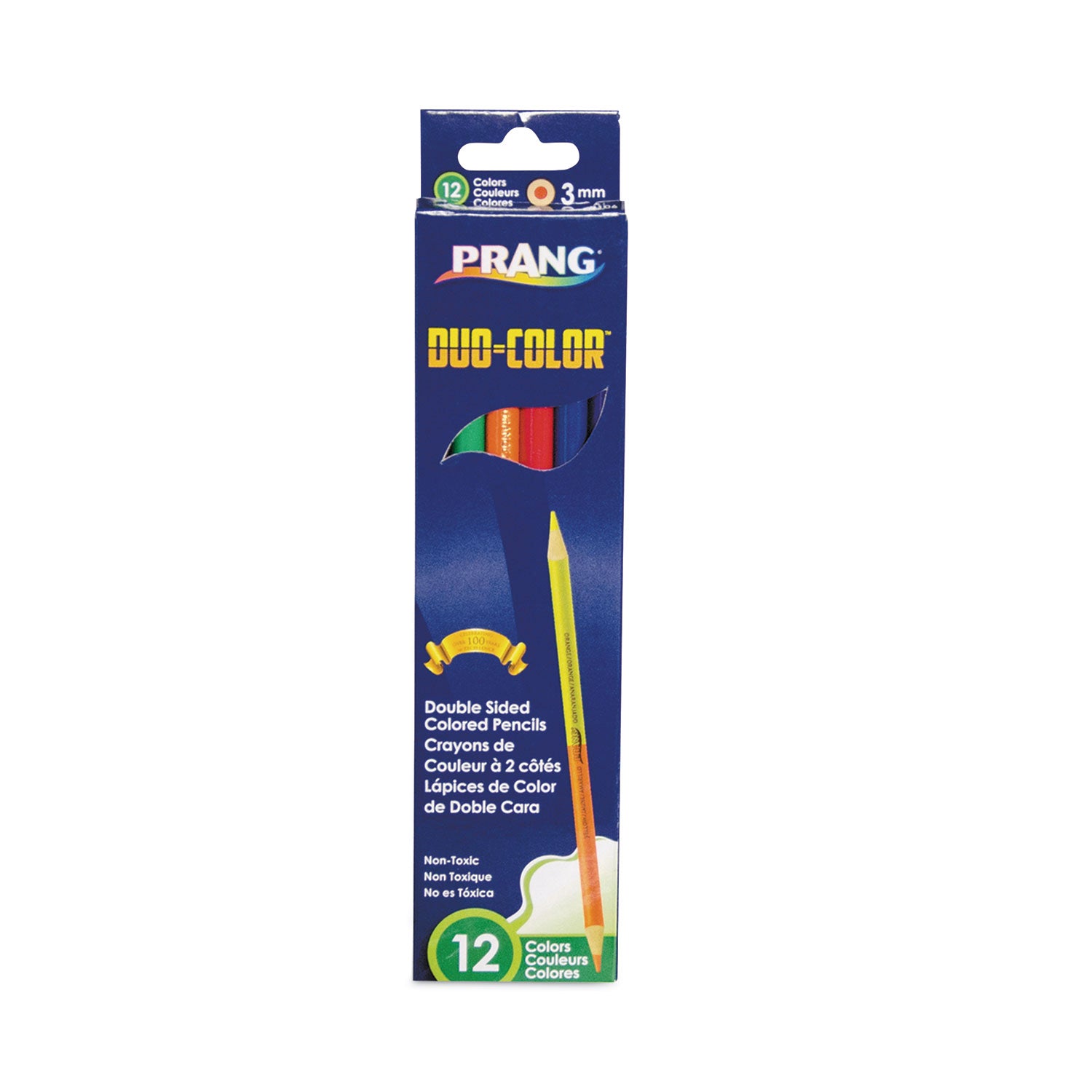 duo-color-colored-pencil-sets-3-mm-assorted-lead-and-barrel-colors-6-pack_dix22106 - 1