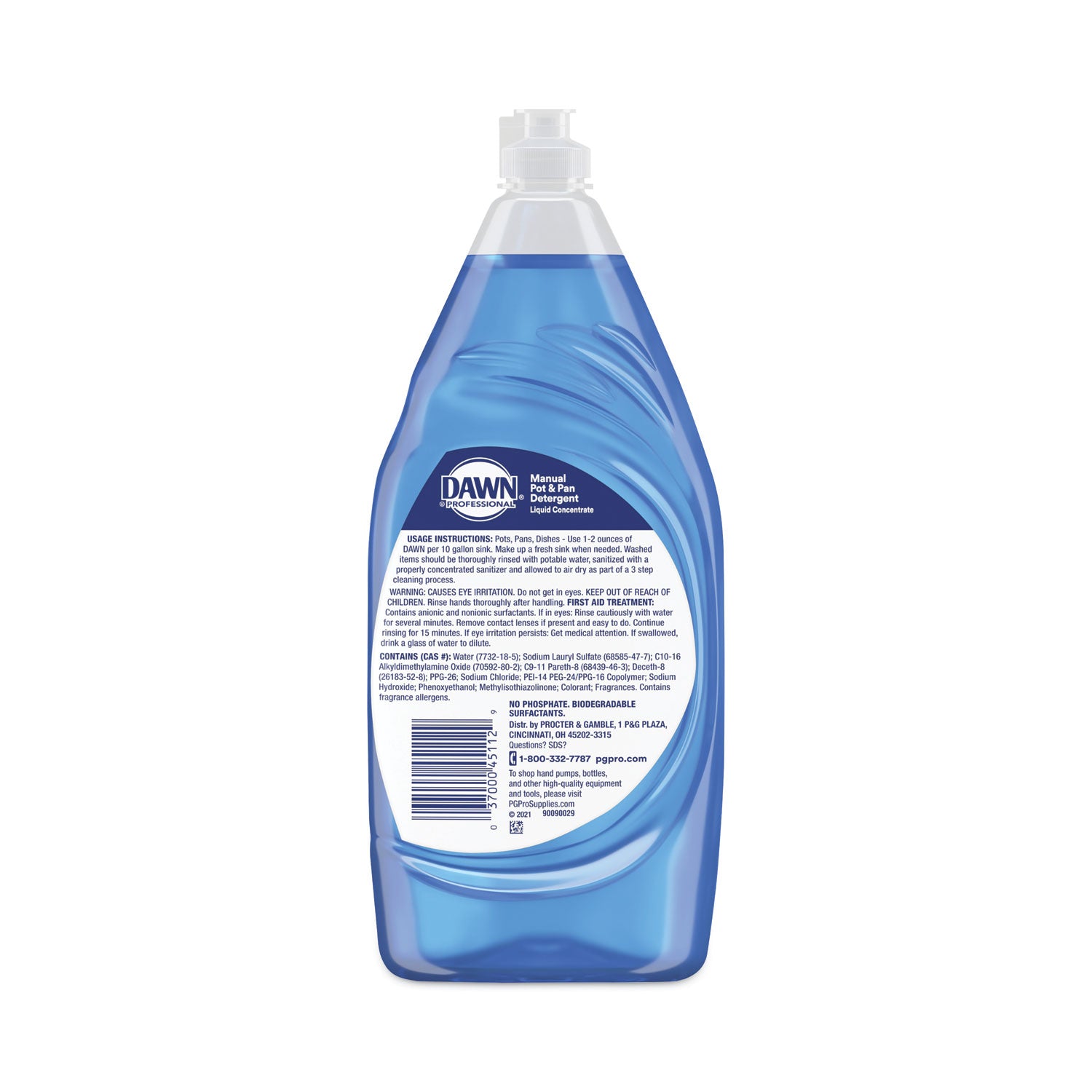 Manual Pot/Pan Dish Detergent, 38 oz Bottle -