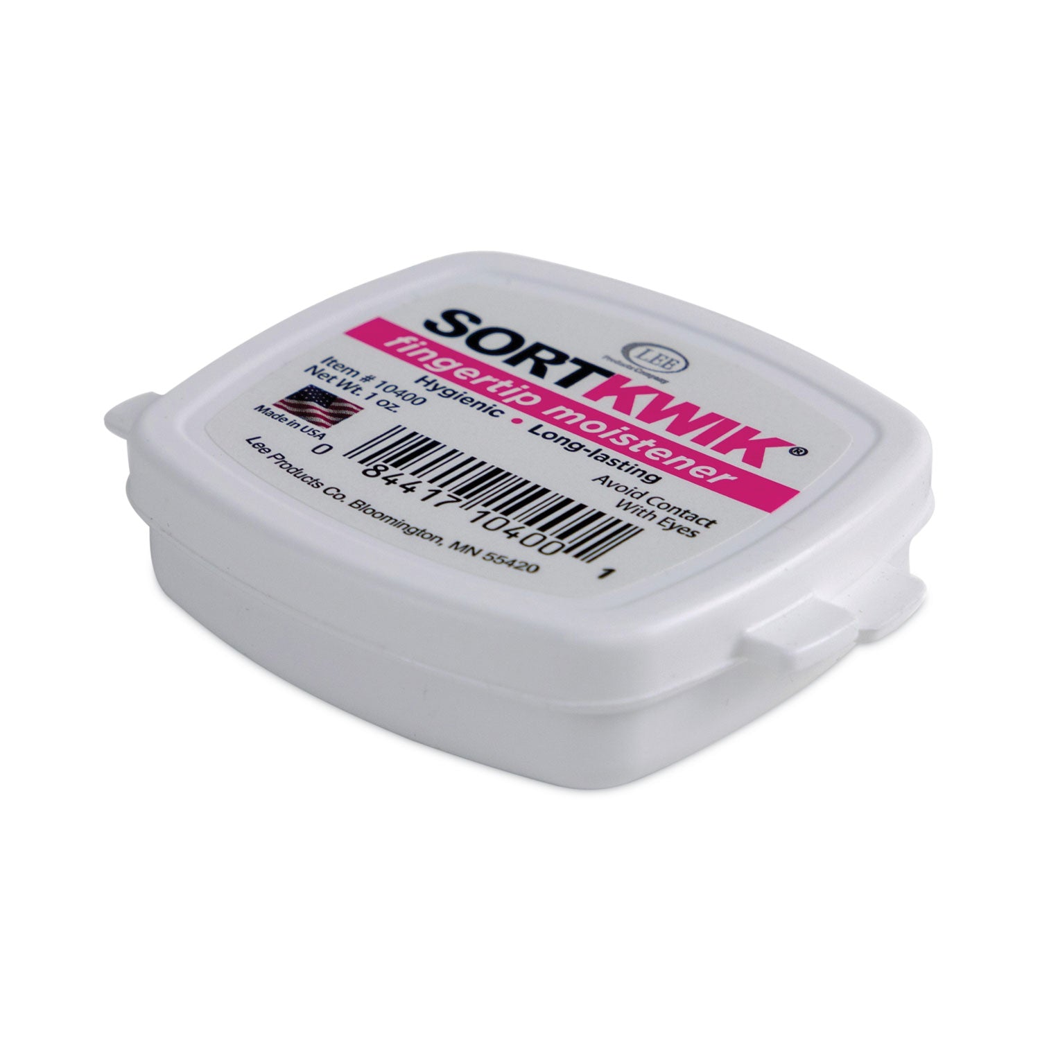 Sortkwik Fingertip Moisteners, 1 oz, Pink -