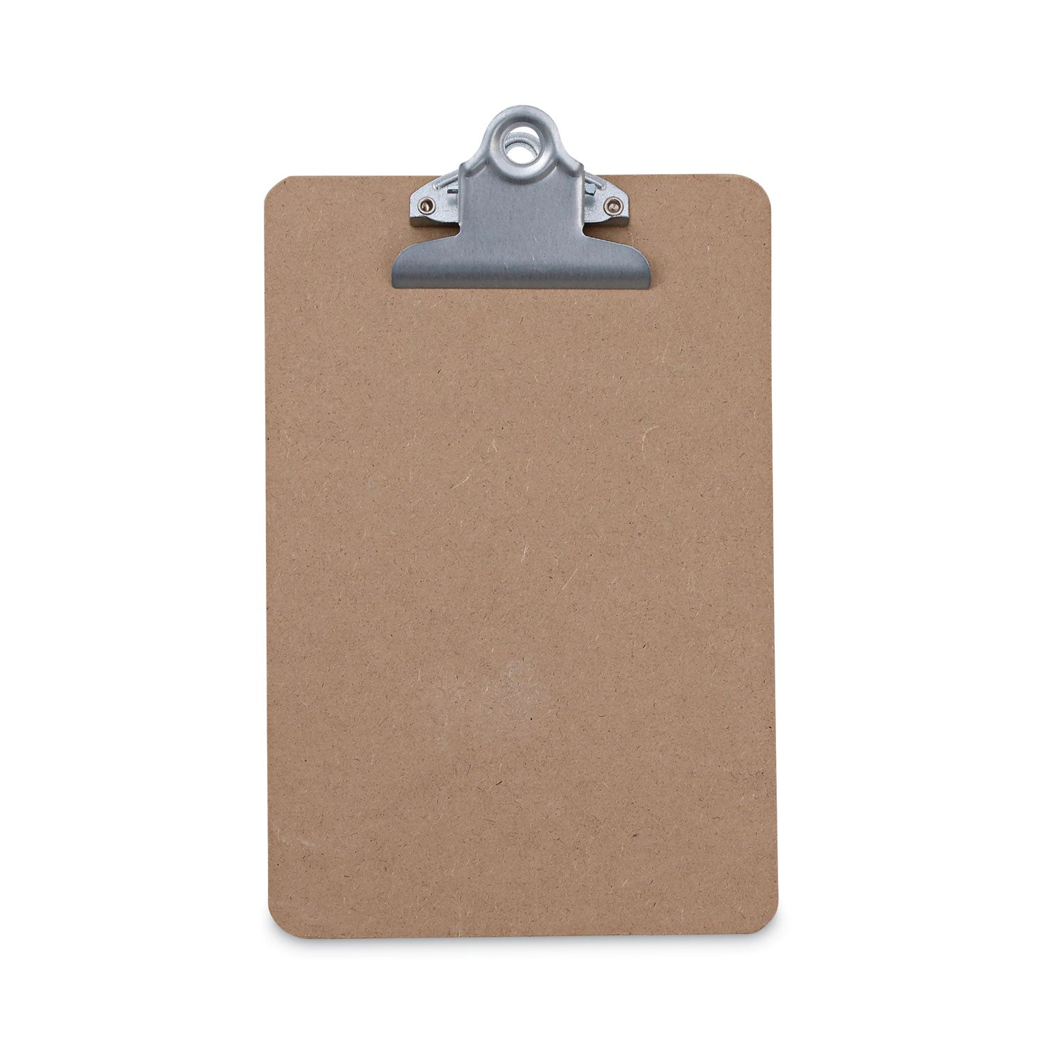 Hardboard Clipboard, 0.75" Clip Capacity, Holds 5 x 8 Sheets, Brown -