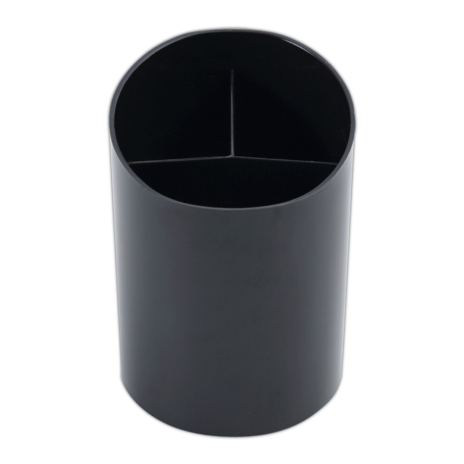 Recycled Big Pencil Cup, Plastic, 4.38" Diameter x 5.63"h, Black -