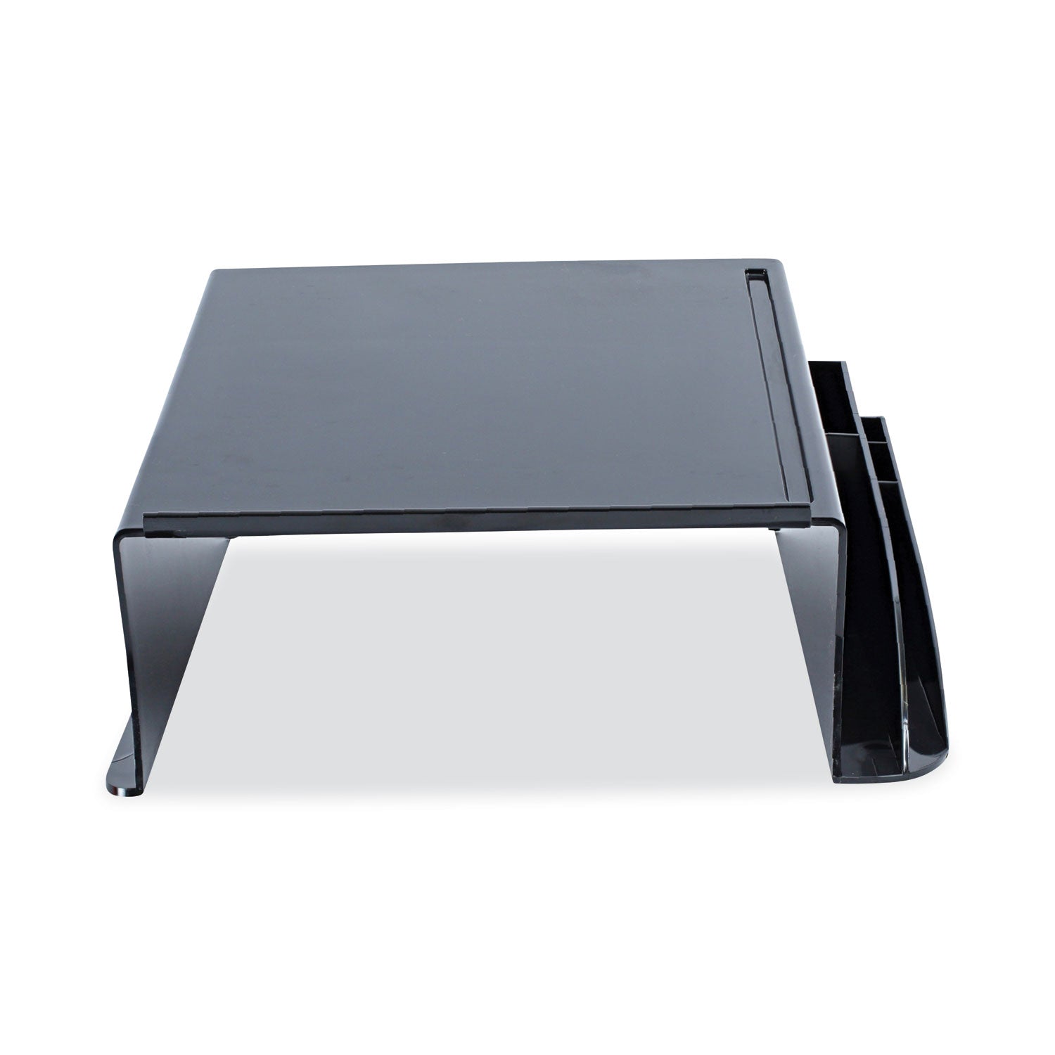 Recycled Telephone Stand and Message Center, 12.25 x 10.5 x 5.25, Black -