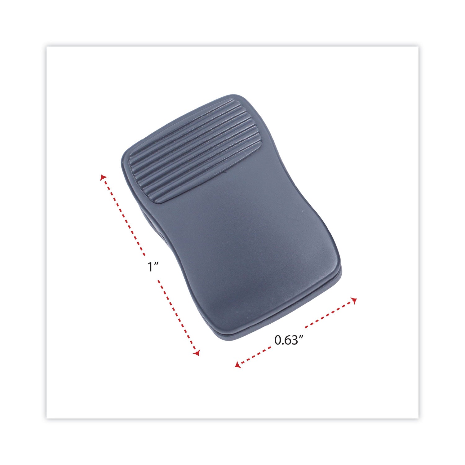 deluxe-recycled-cubicle-clips-40-sheet-capacity-charcoal-24-pack_unv08221 - 2
