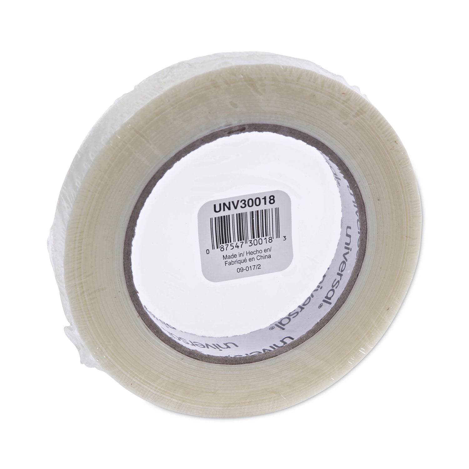 120# Utility Grade Filament Tape, 3" Core, 18 mm x 54.8 m, Clear -