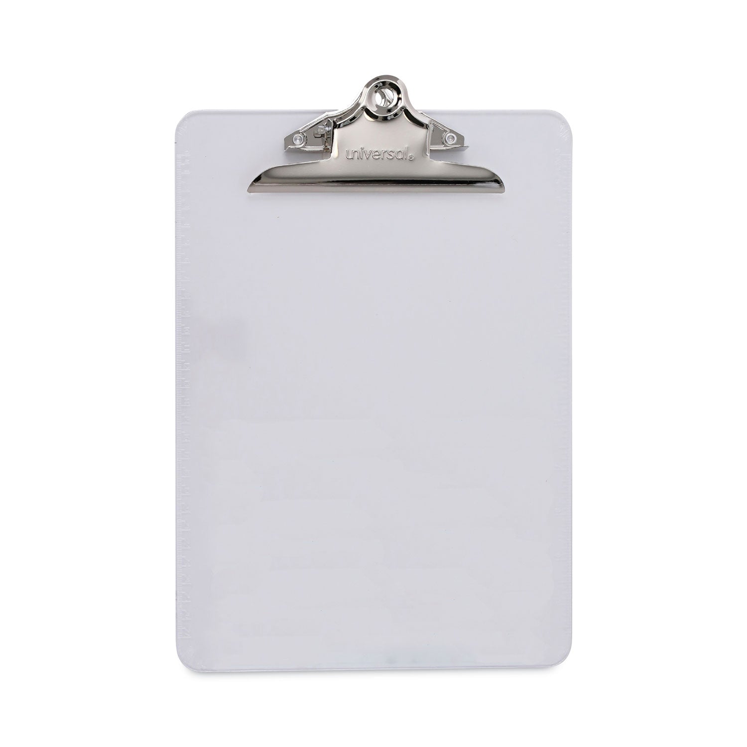 Plastic Clipboard with High Capacity Clip, 1.25" Clip Capacity, Holds 8.5 x 11 Sheets, Clear -