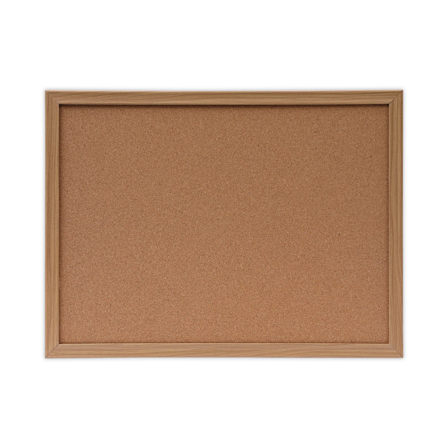 Cork Board with Oak Style Frame, 24 x 18, Tan Surface -