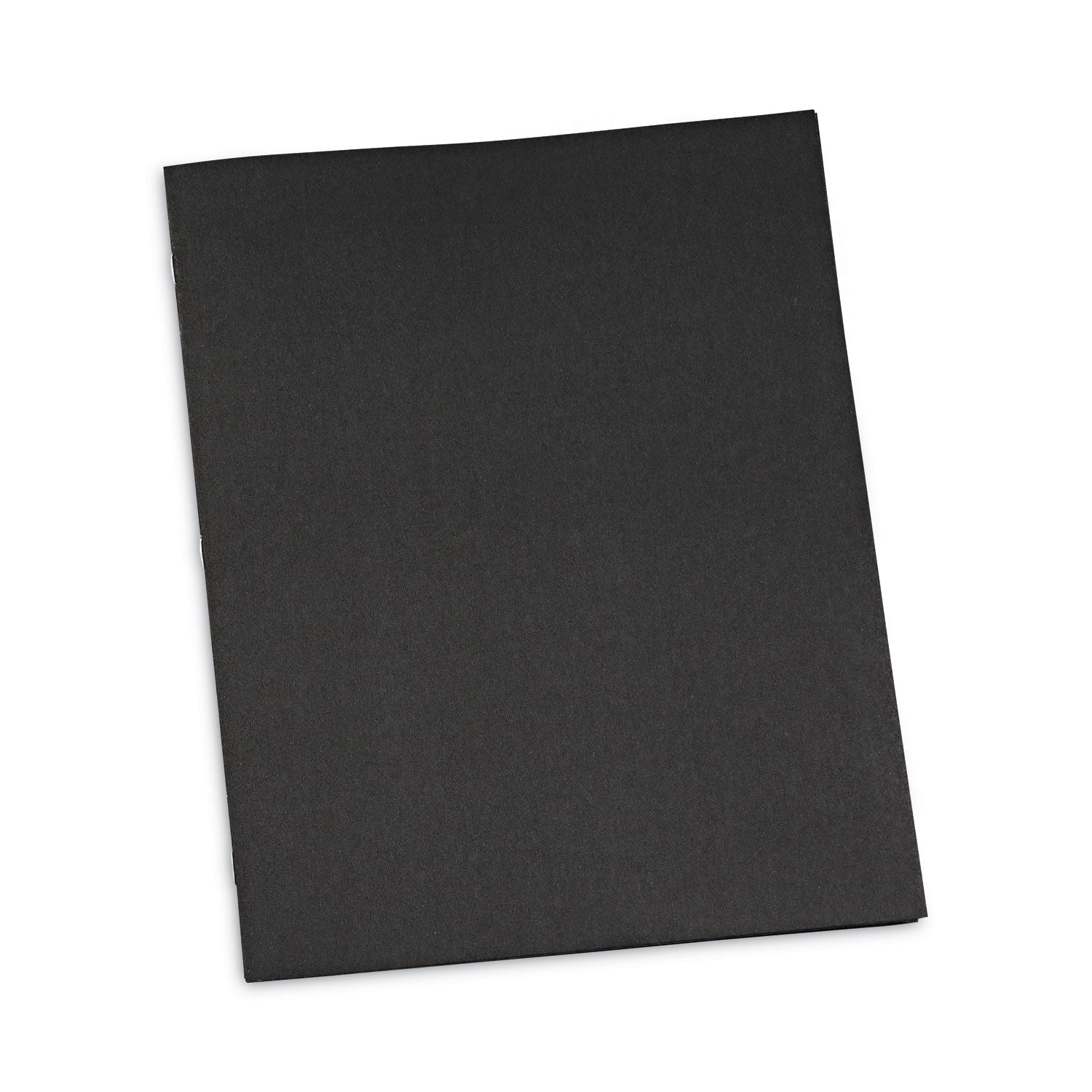 Two-Pocket Portfolios with Tang Fasteners, 0.5" Capacity, 11 x 8.5, Black, 25/Box -