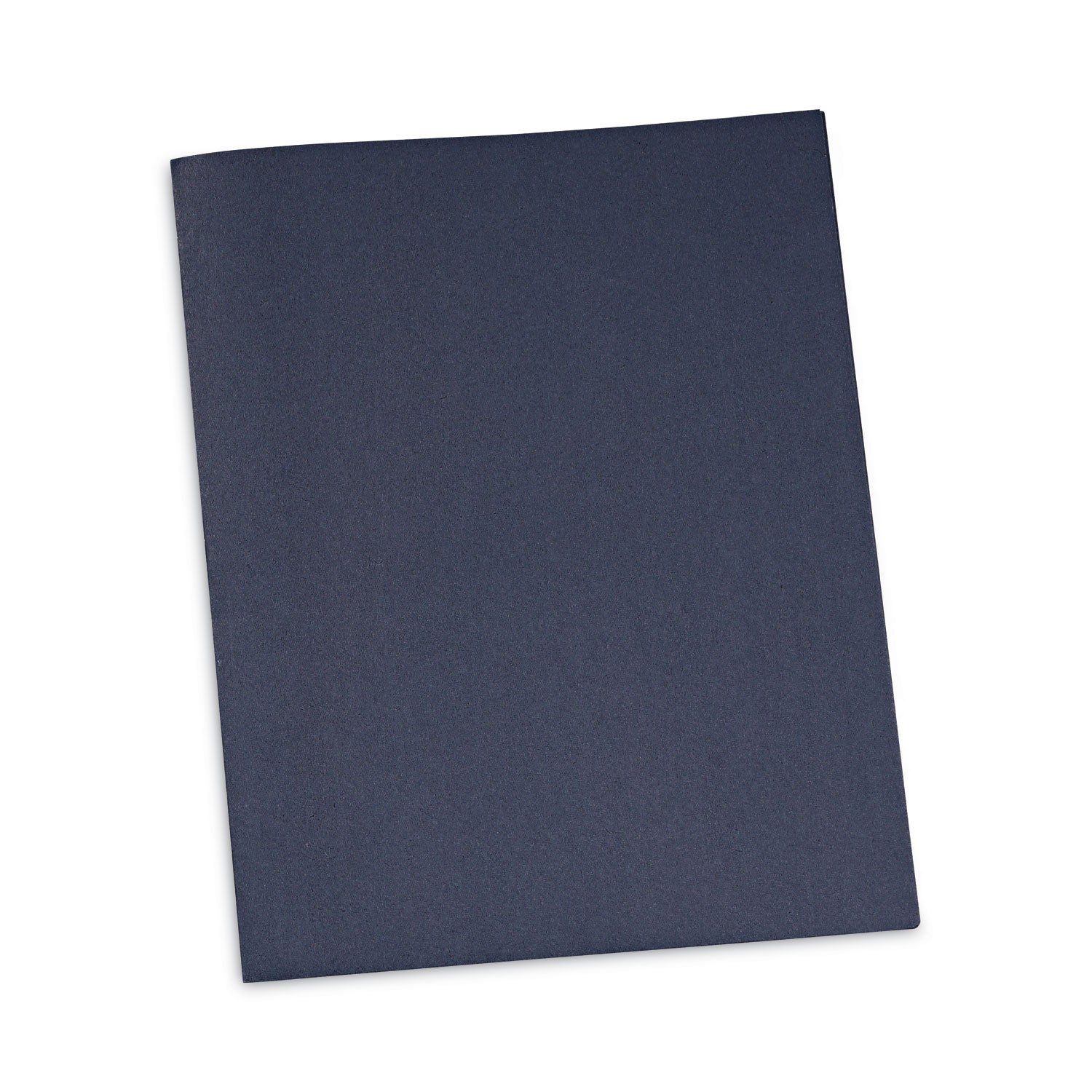 Two-Pocket Portfolios with Tang Fasteners, 0.5" Capacity, 11 x 8.5, Dark Blue, 25/Box -