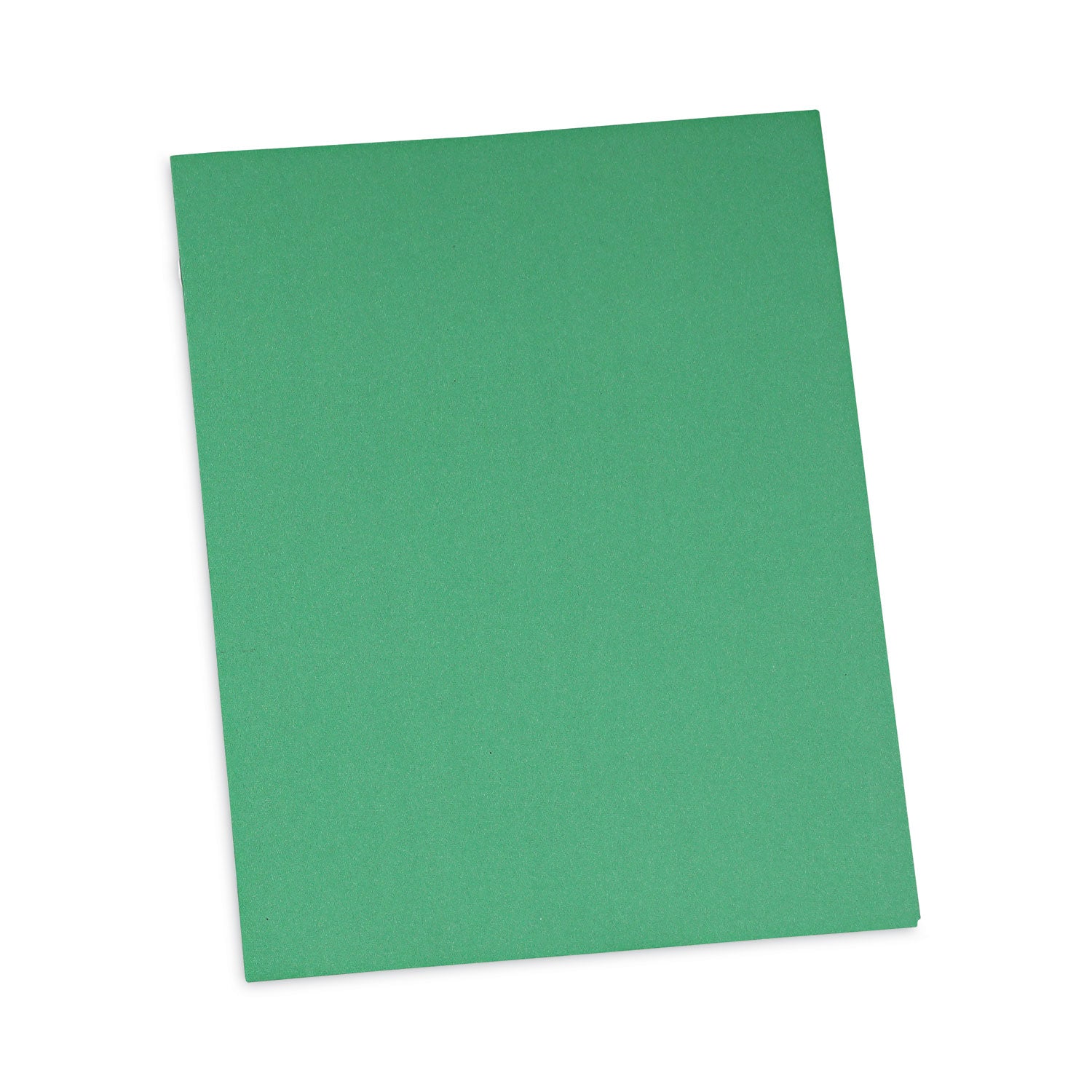 Two-Pocket Portfolios with Tang Fasteners, 0.5" Capacity, 11 x 8.5, Green, 25/Box -