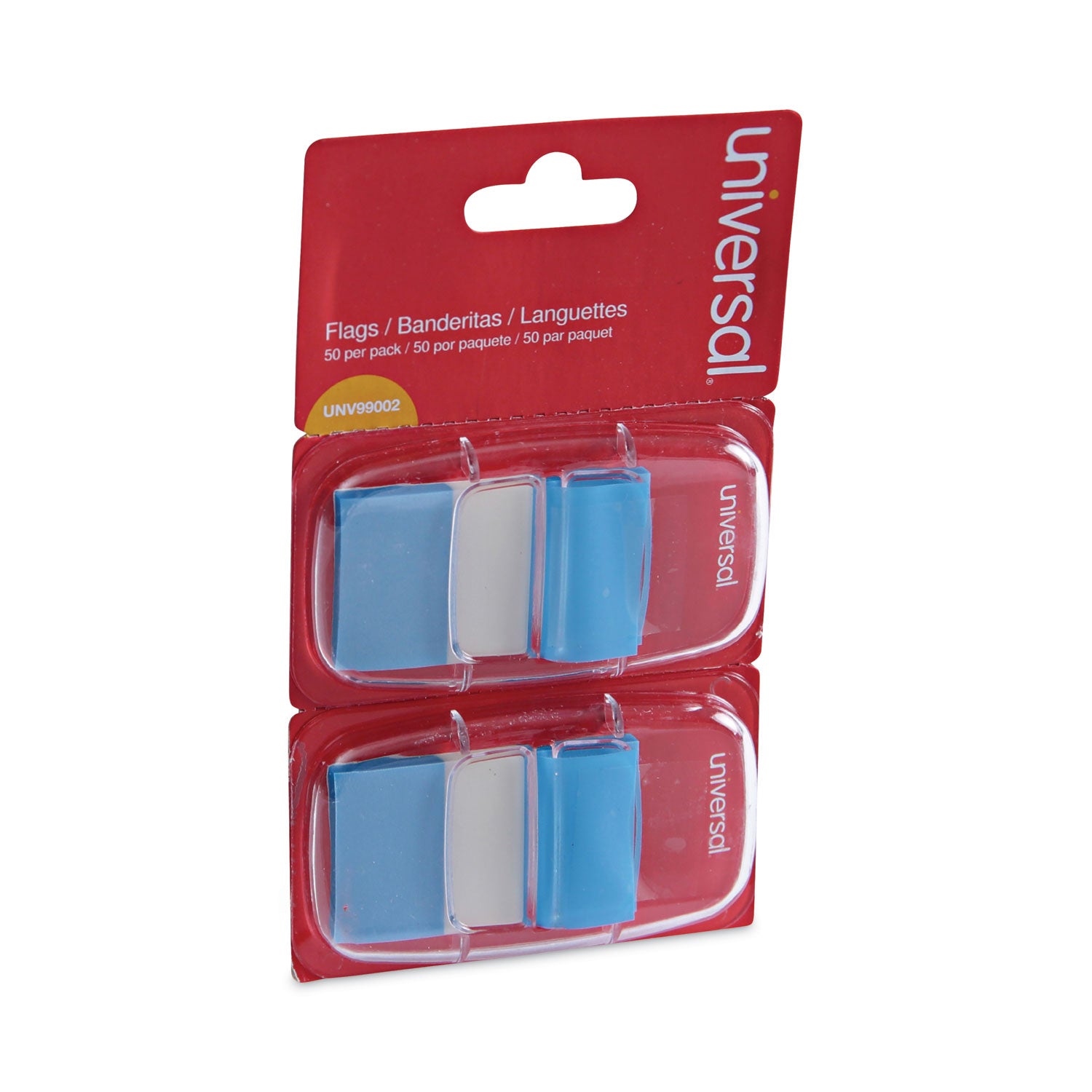 Page Flags, Blue, 50 Flags/Dispenser, 2 Dispensers/Pack -