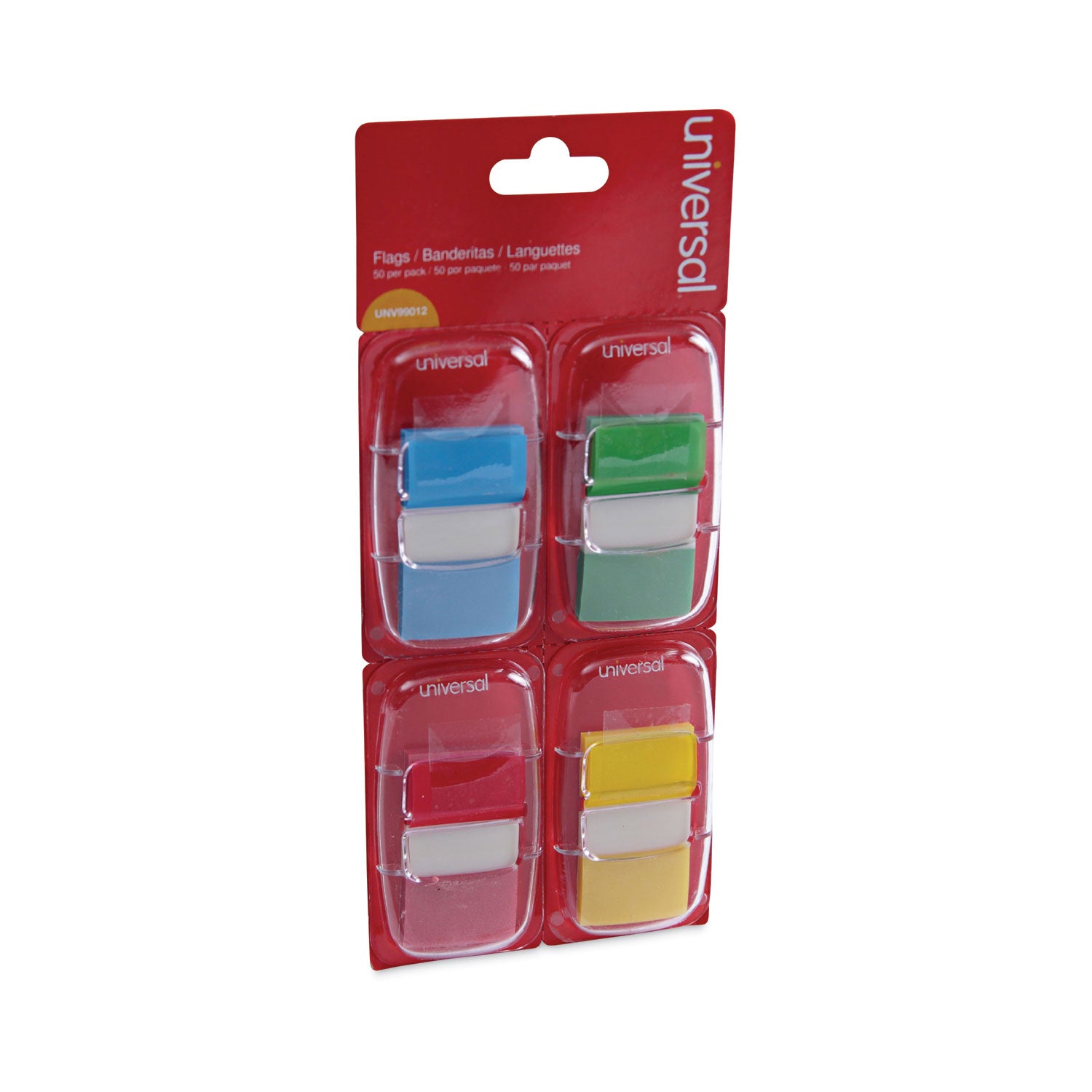 deluxe-pop-up-page-flags-1-x-175-four-assorted-colors-50-flags-dispenser-4-dispensers-pack_unv99012 - 1
