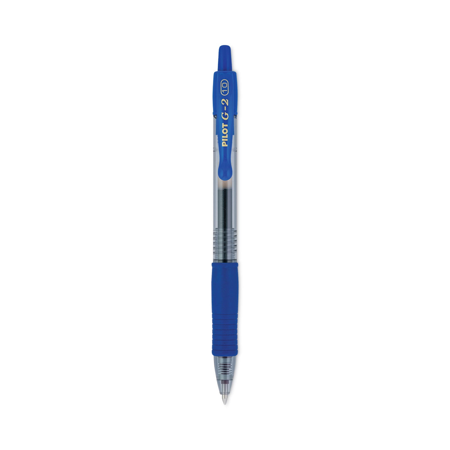 G2 Premium Gel Pen, Retractable, Bold 1 mm, Blue Ink, Smoke/Blue Barrel, Dozen -