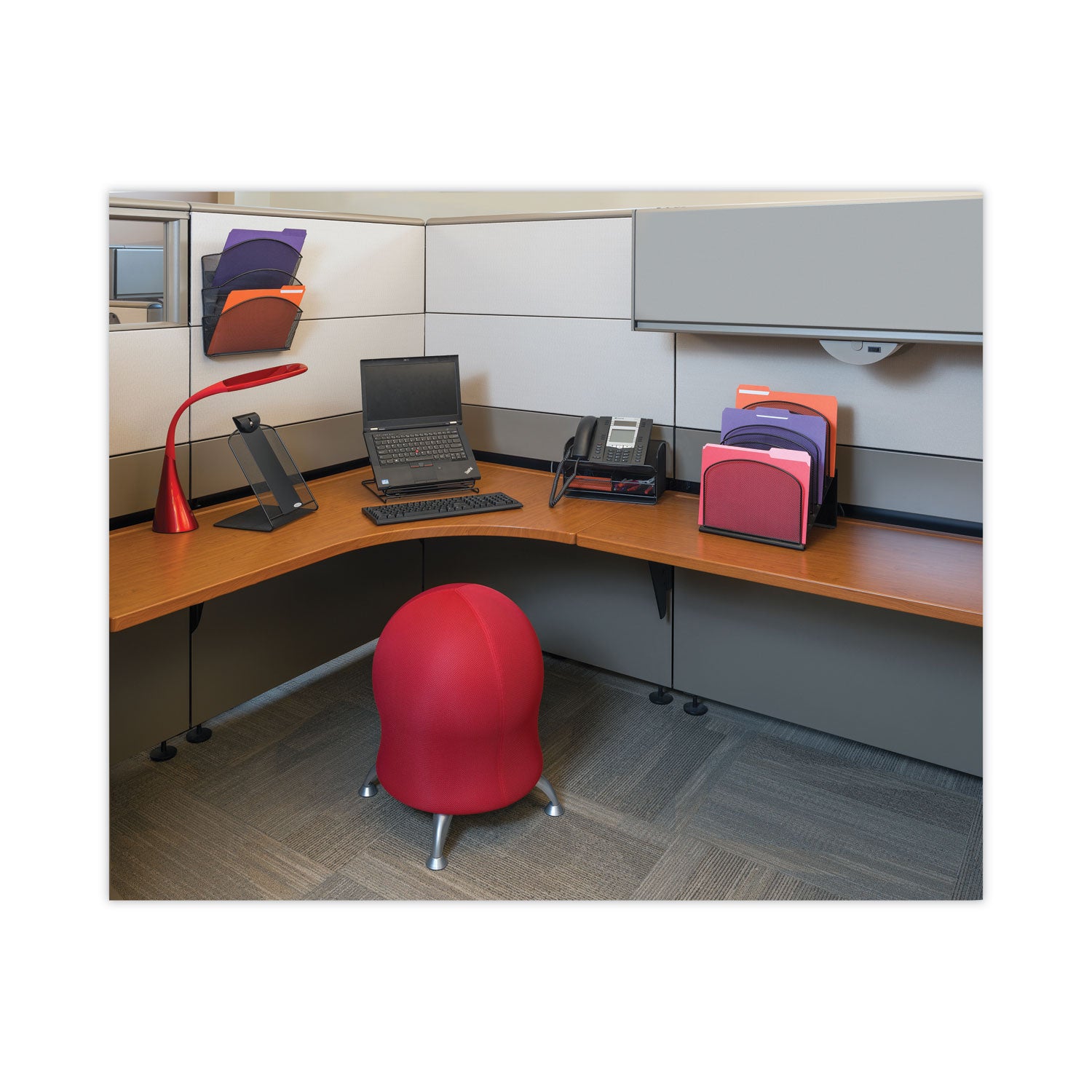 Onyx Mesh Wall Pockets, 3 Sections, Letter Size, 12" x 3.25" x 17.25", Black -