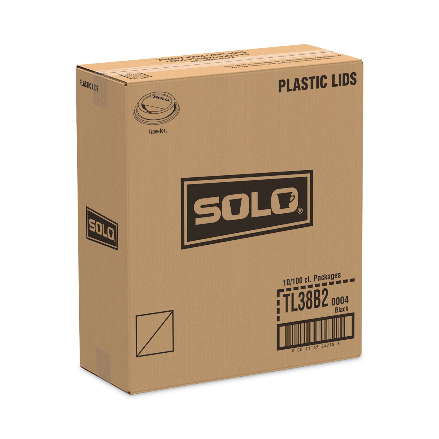 traveler-cappuccino-style-dome-lid-fits-8-oz-cups-black-1000-carton_scctl38b2 - 2