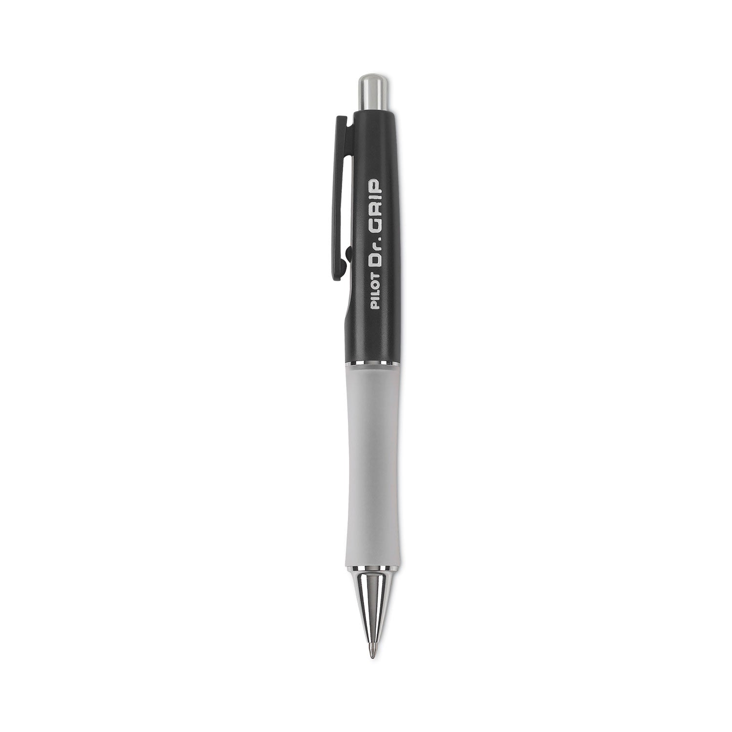 Dr. Grip Ballpoint Pen, Retractable, Medium 1 mm, Black Ink, Black Barrel -