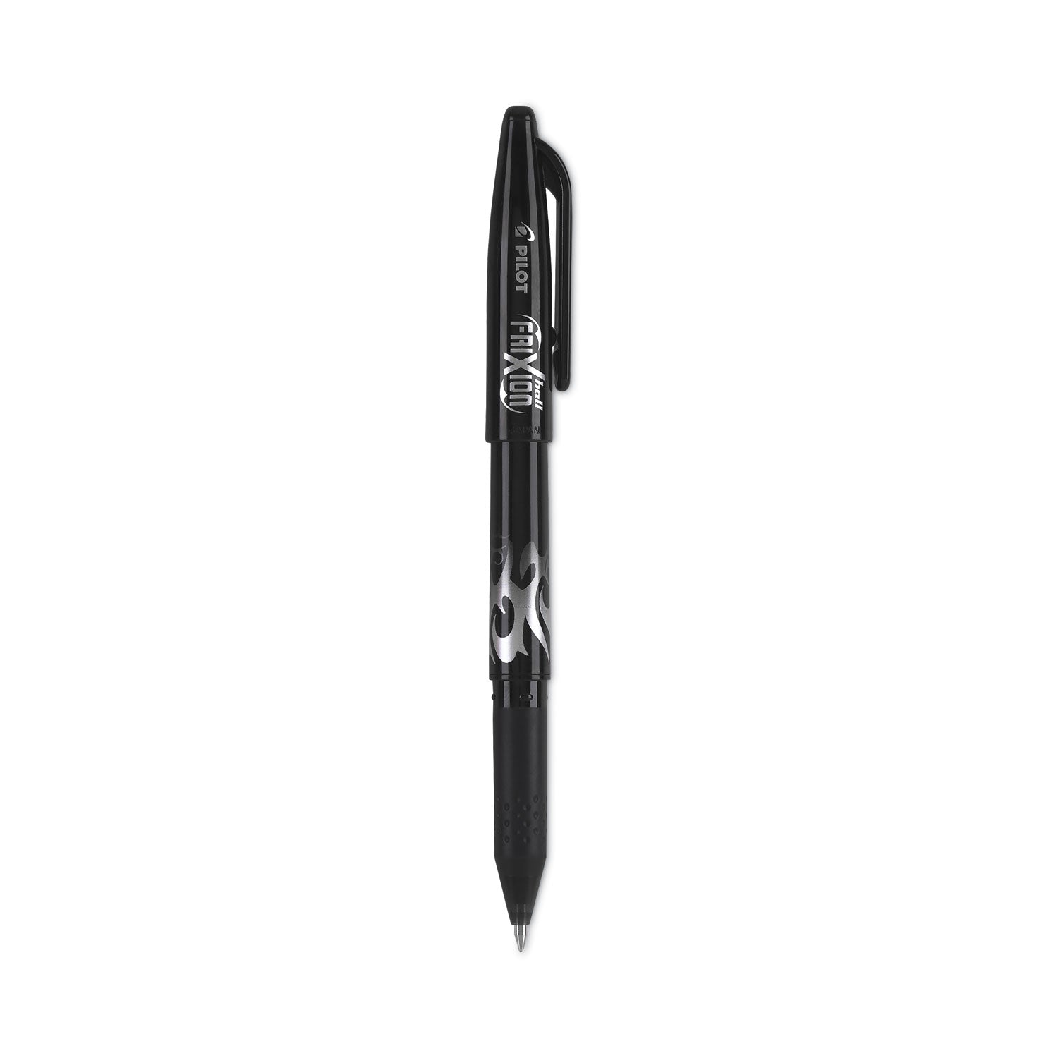 FriXion Ball Erasable Gel Pen, Stick, Fine 0.7 mm, Black Ink, Black/White Barrel -