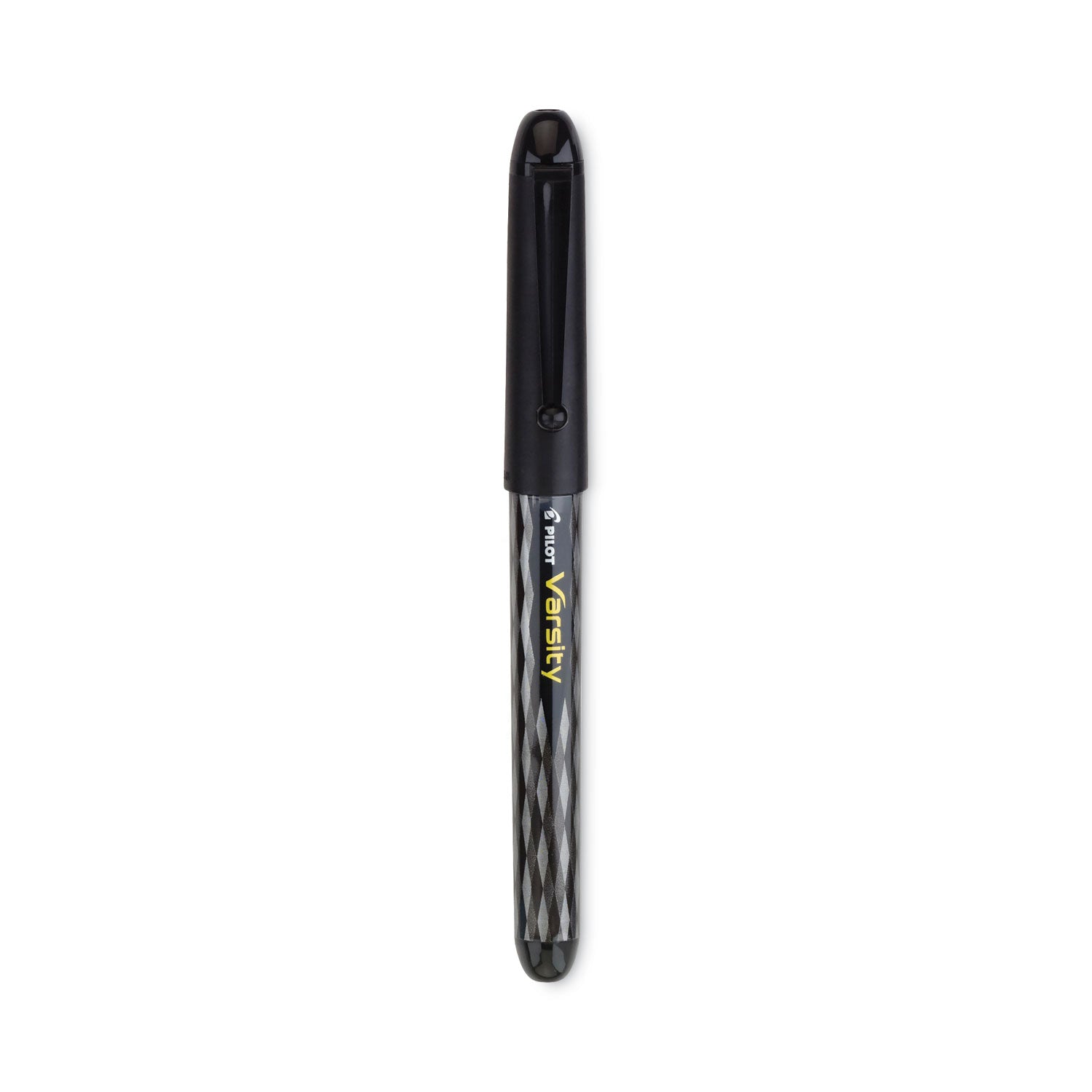 Varsity Fountain Pen, Medium 1 mm, Black Ink, Clear/Black Barrel -