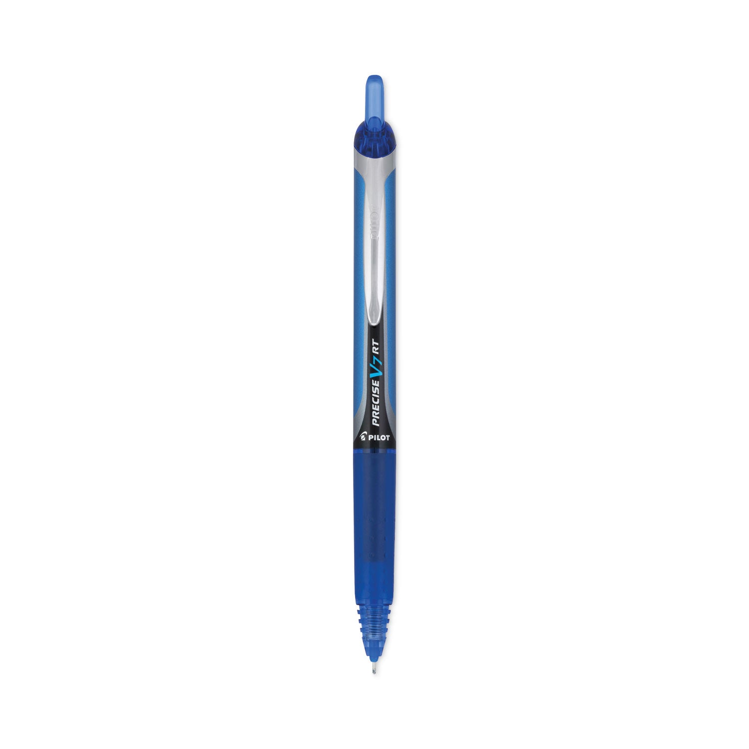 Precise V7RT Roller Ball Pen, Retractable, Fine 0.7 mm, Blue Ink, Blue Barrel -
