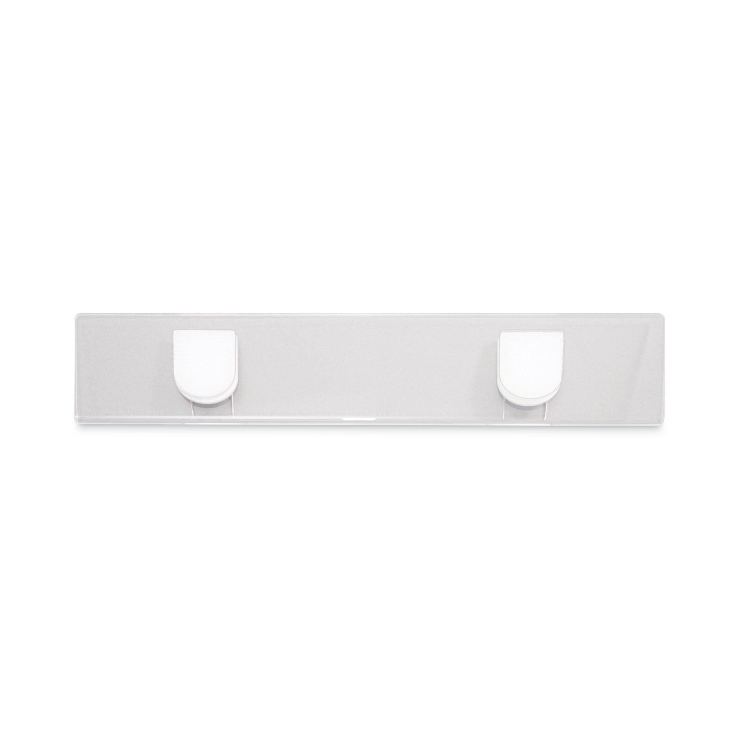 Panel Wall Sign Name Holder, Acrylic, 9 x 2, Clear -