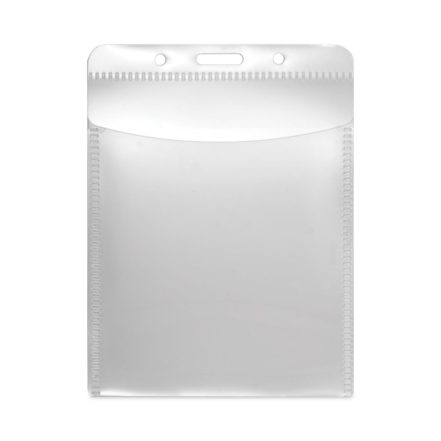 PVC-Free Badge Holders, Vertical, Clear 3.5" x 5.13" Holder, 3.13" x 4.5" Insert, 50/Pack -