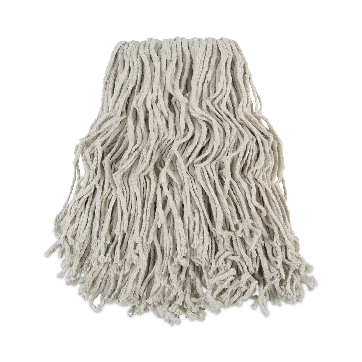 Banded Cotton Mop Head, #24, White, 12/Carton -