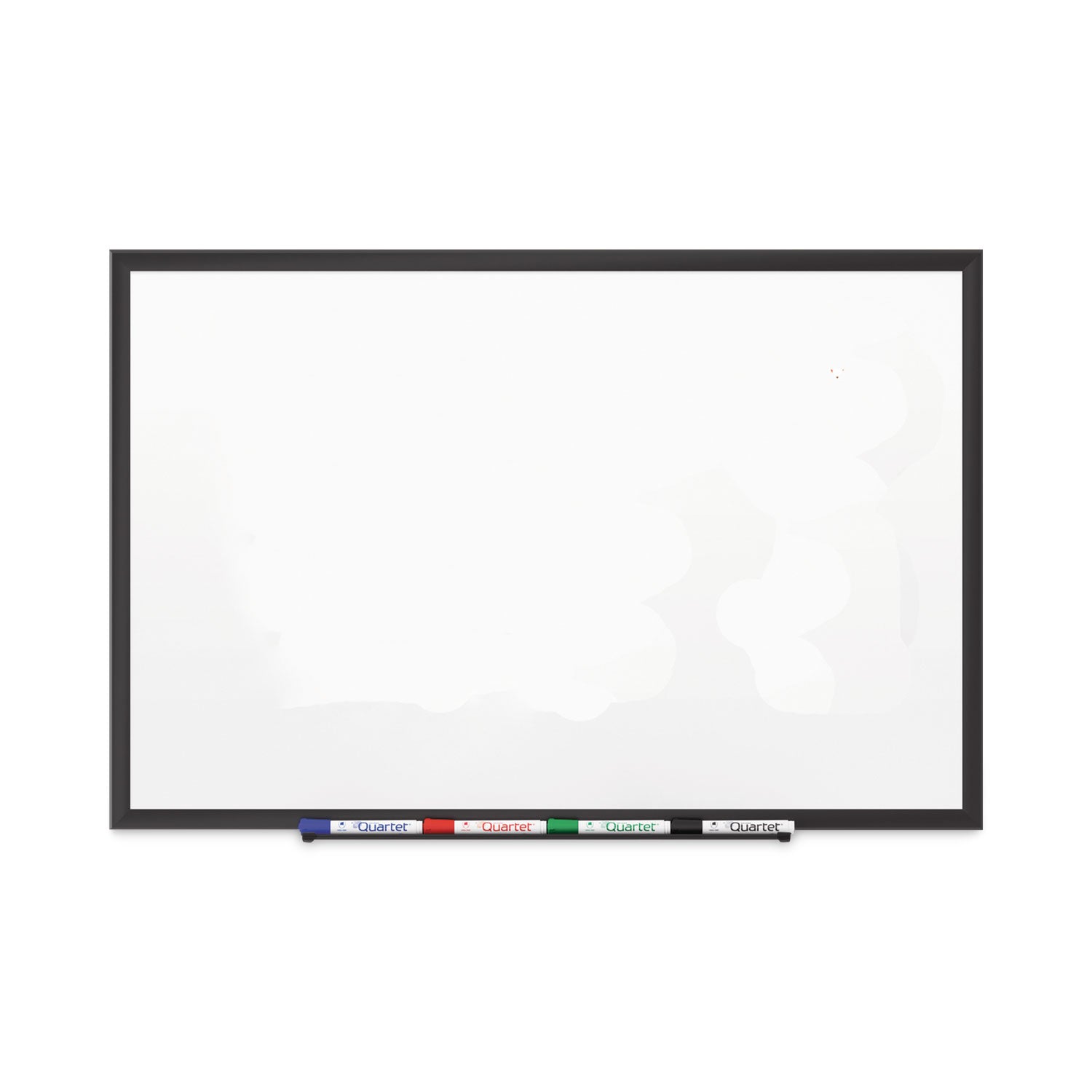 Classic Series Porcelain Magnetic Dry Erase Board, 36 x 24, White Surface, Black Aluminum Frame -