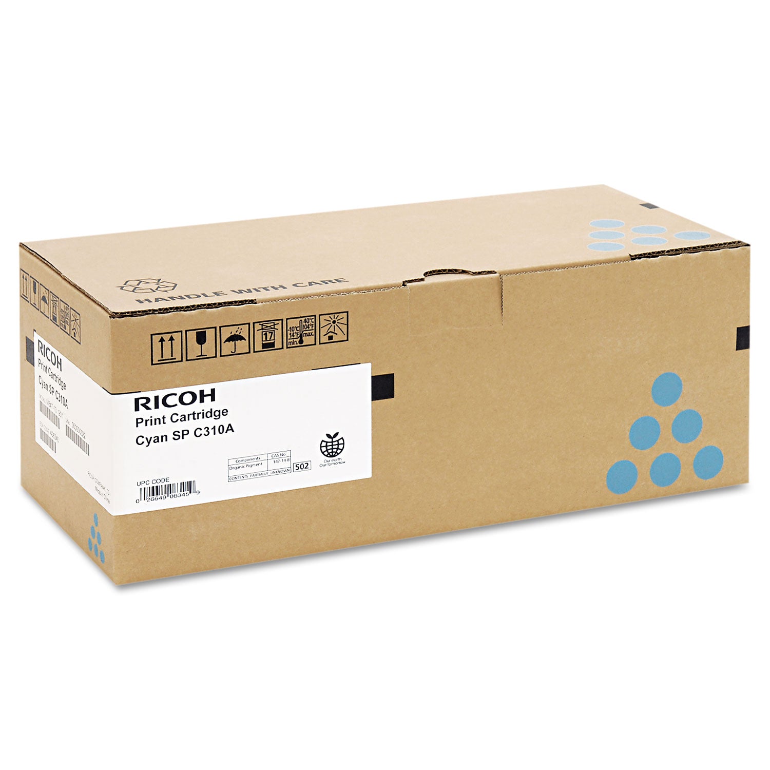 406345 Toner, 2,500 Page-Yield, Cyan -
