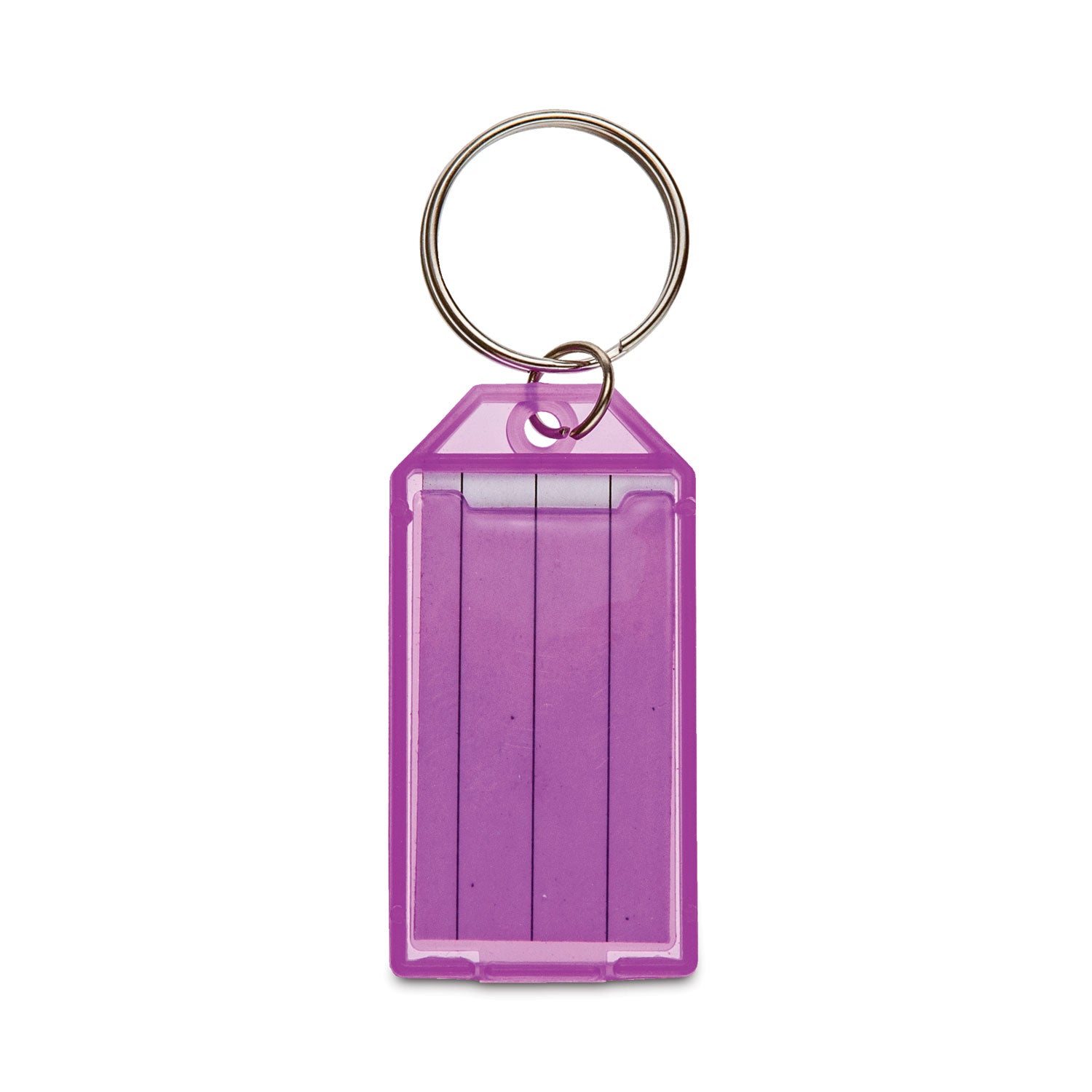 key-tags-metal-plastic-green-orange-purple-yellow-4-pack_cnk500135 - 2