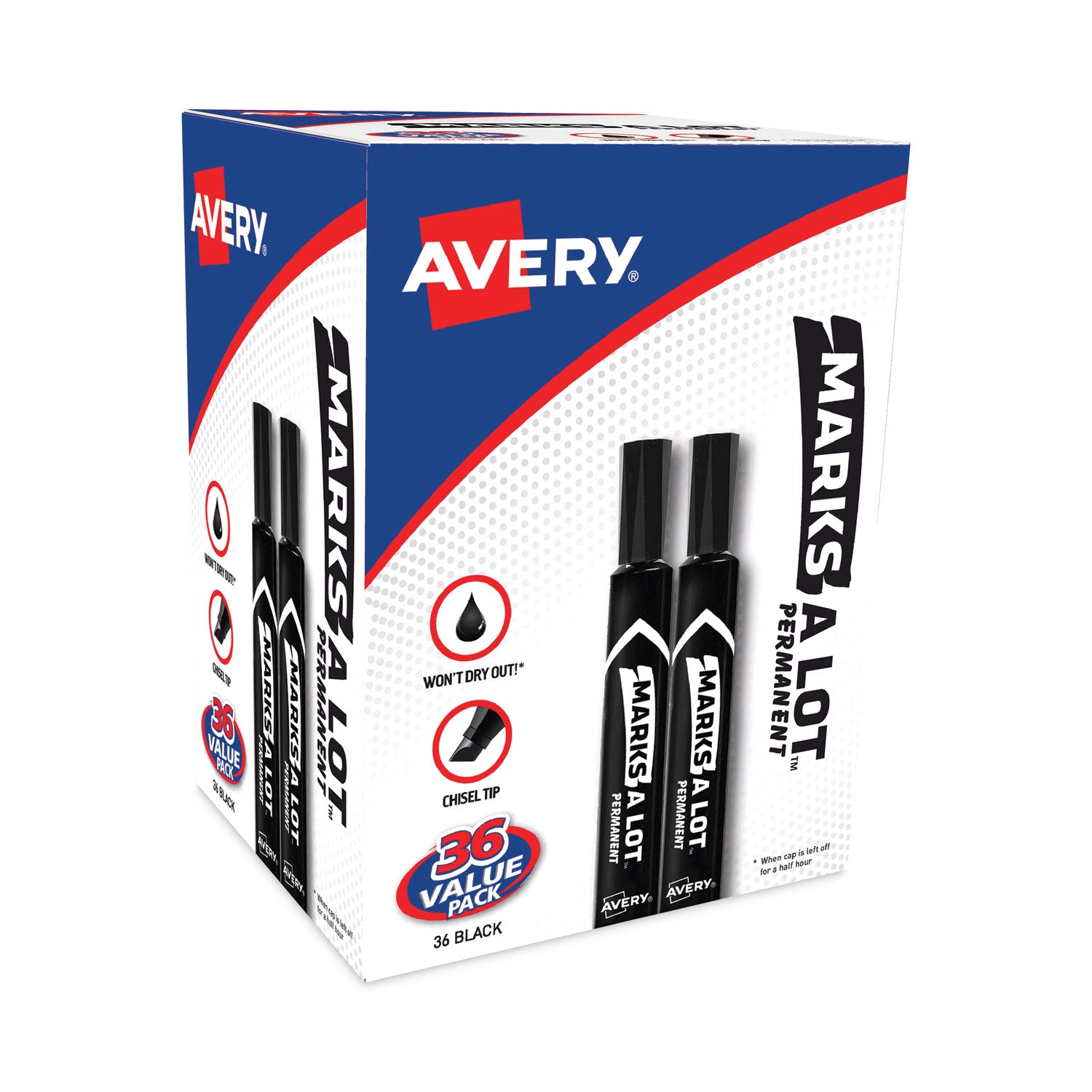 marks-a-lot-large-desk-style-permanent-marker-value-pack-broad-chisel-tip-black-36-pack-98206_ave98206 - 1