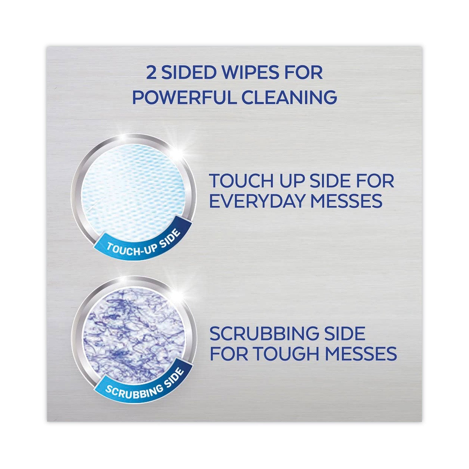 Dual Action Disinfecting Wipes, 1-Ply, 7 x 7.5, Citrus, White/Purple, 75/Canister, 6 Canisters/Carton -