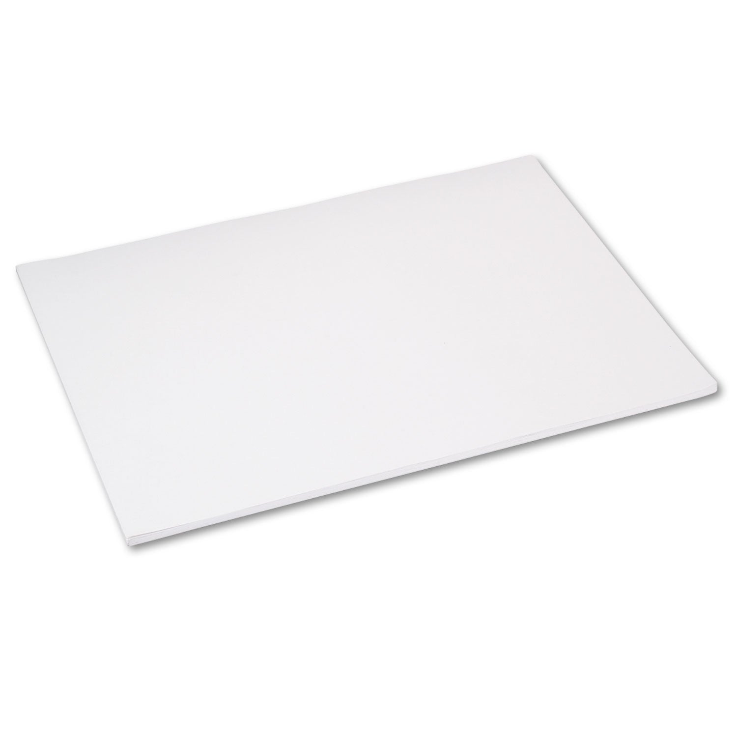 Tru-Ray Construction Paper, 76 lb Text Weight, 18 x 24, White, 50/Pack -