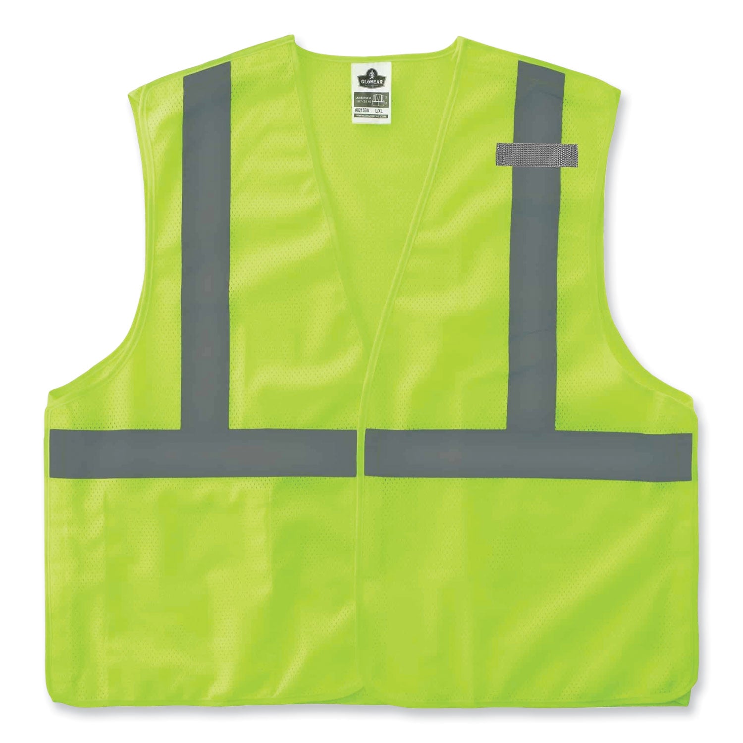 glowear-8215ba-class-2-economy-breakaway-mesh-vest-polyester-x-small-lime-ships-in-1-3-business-days_ego21071 - 1