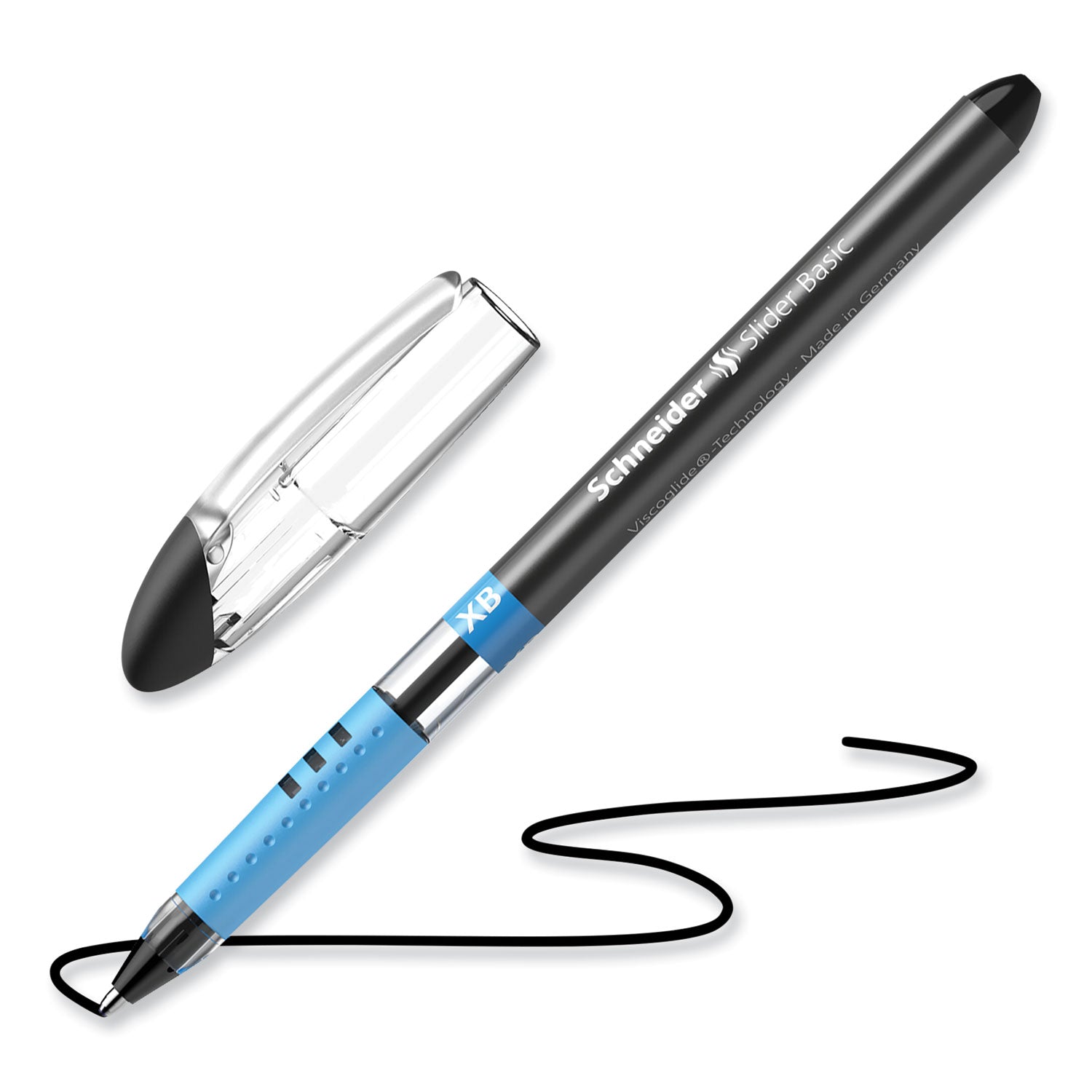 slider-basic-ballpoint-pen-stick-extra-bold-14-mm-black-ink-black-barrel-10-box_red151201 - 2