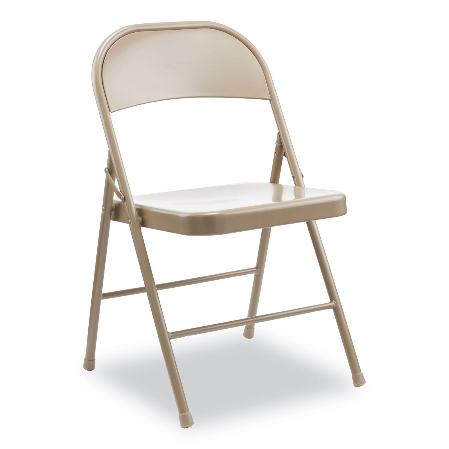 armless-steel-folding-chair-supports-up-to-275-lb-tan-seat-tan-back-tan-base-4-carton_aleca945 - 1