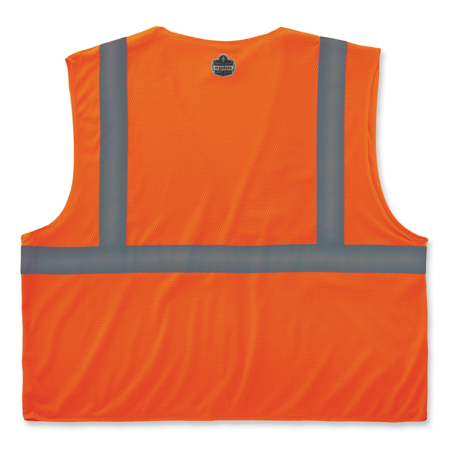 GloWear 8210HL-S Single Size Class 2 Economy Mesh Vest, Polyester, X-Small, Orange, Ships in 1-3 Business Days - 2